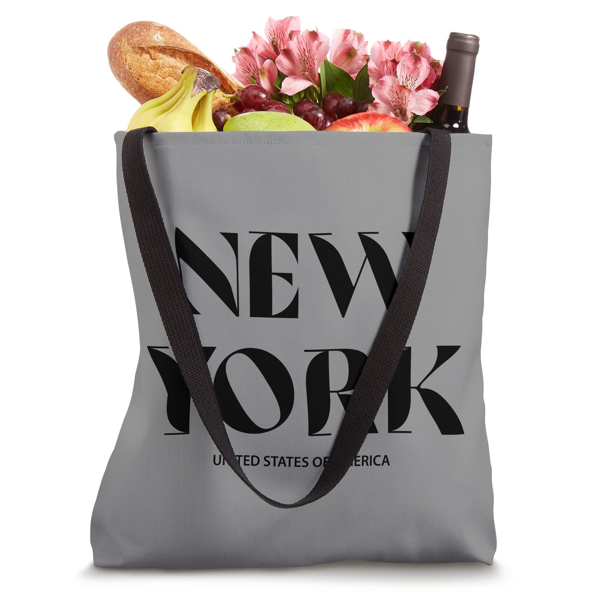 I Love New York City Graphic Tote Bag - Stylish NYC Illustration Shopping Bag for Travel, Beach & Groceries