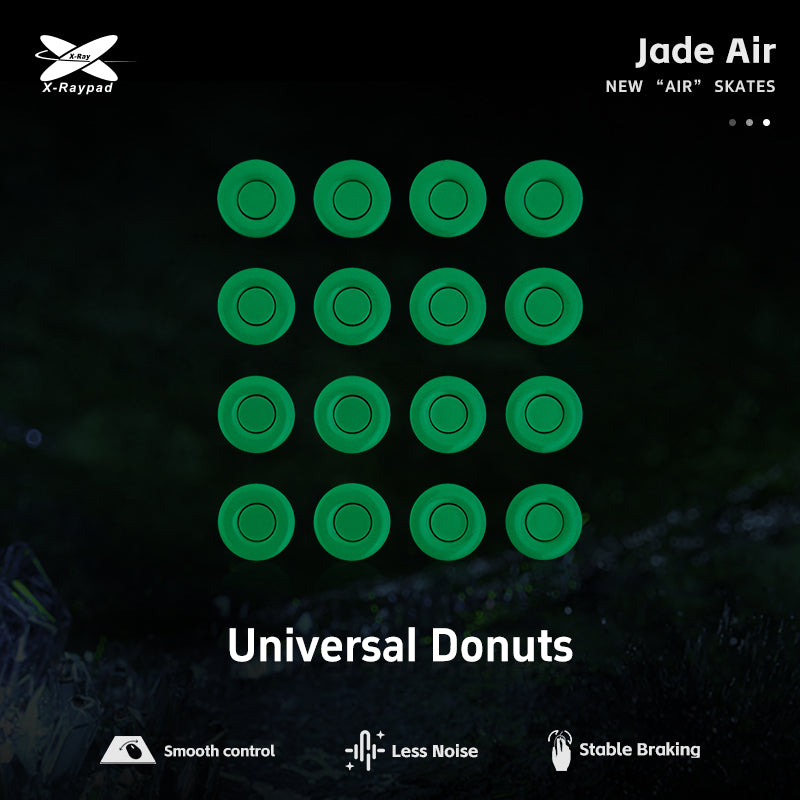 Jade AIR Skates Universal Donuts (Green) - Lightweight Inline Skates for Men & Women - Perfect for Outdoor Roller Skating, Fitness & Fun