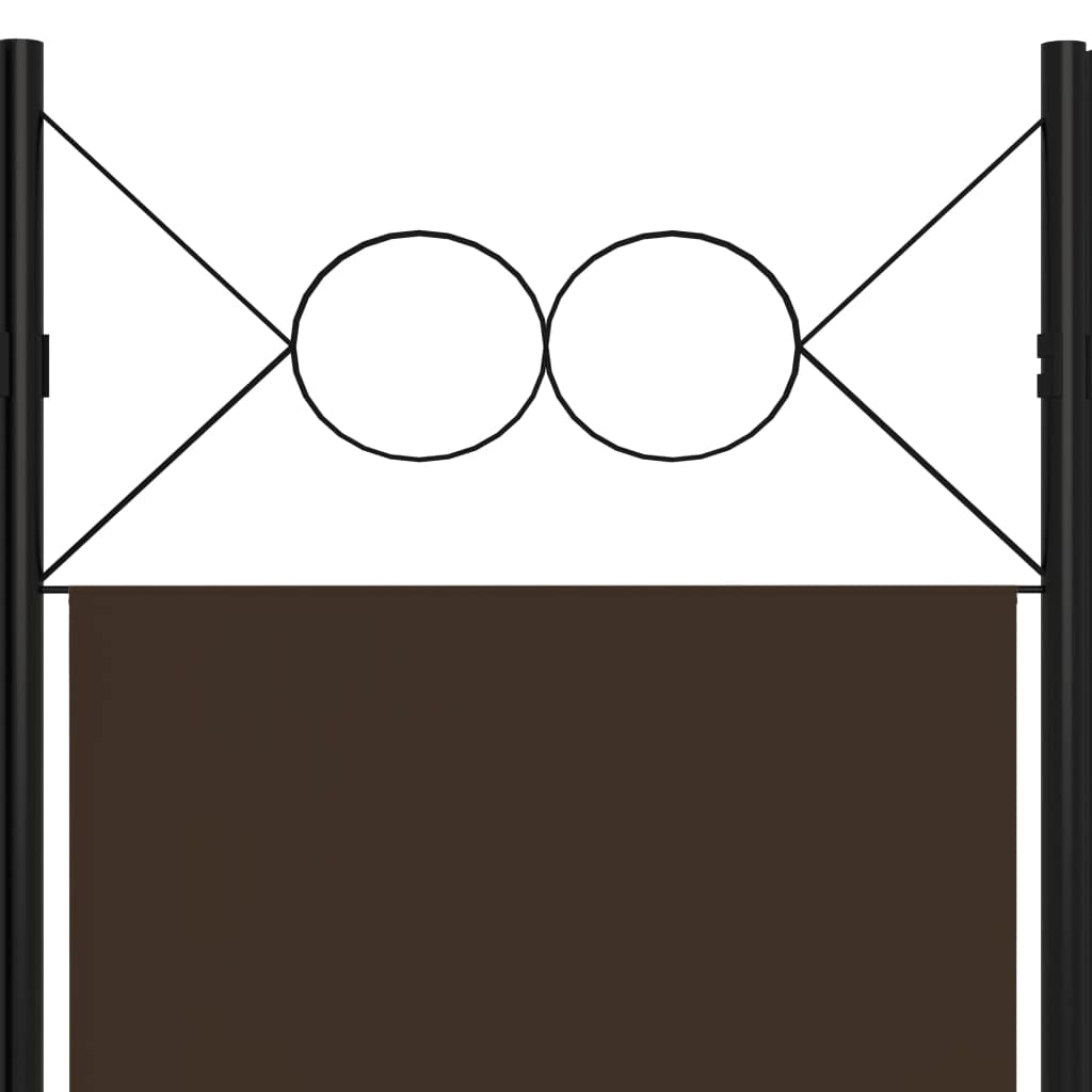 6-Panel Folding Room Divider Screen - 94.5