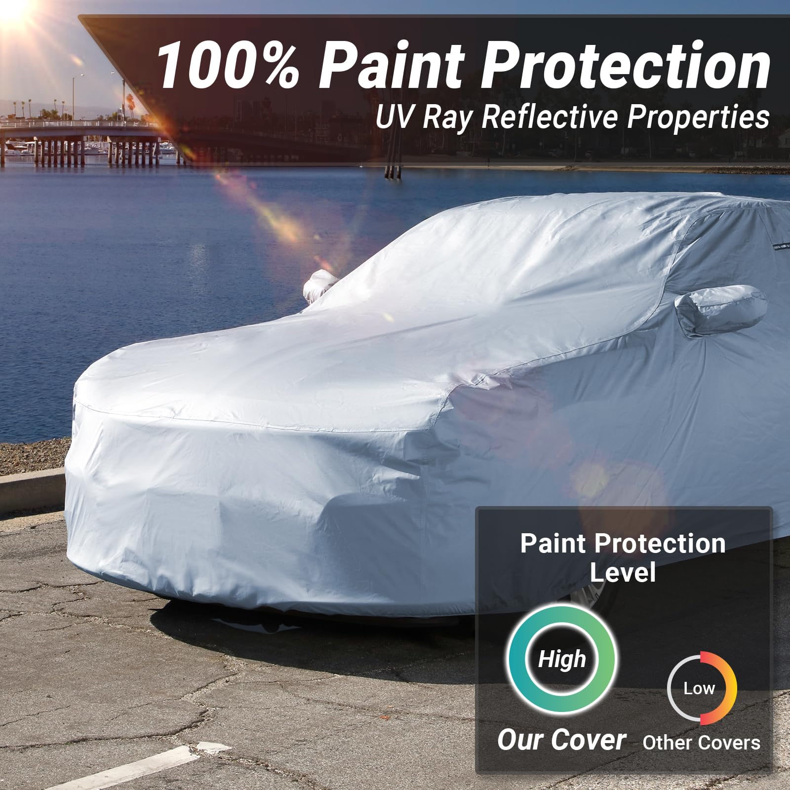 Waterproof Dodge Charger Car Cover (2006-2023) - All-Weather Protection for Outdoor Parking