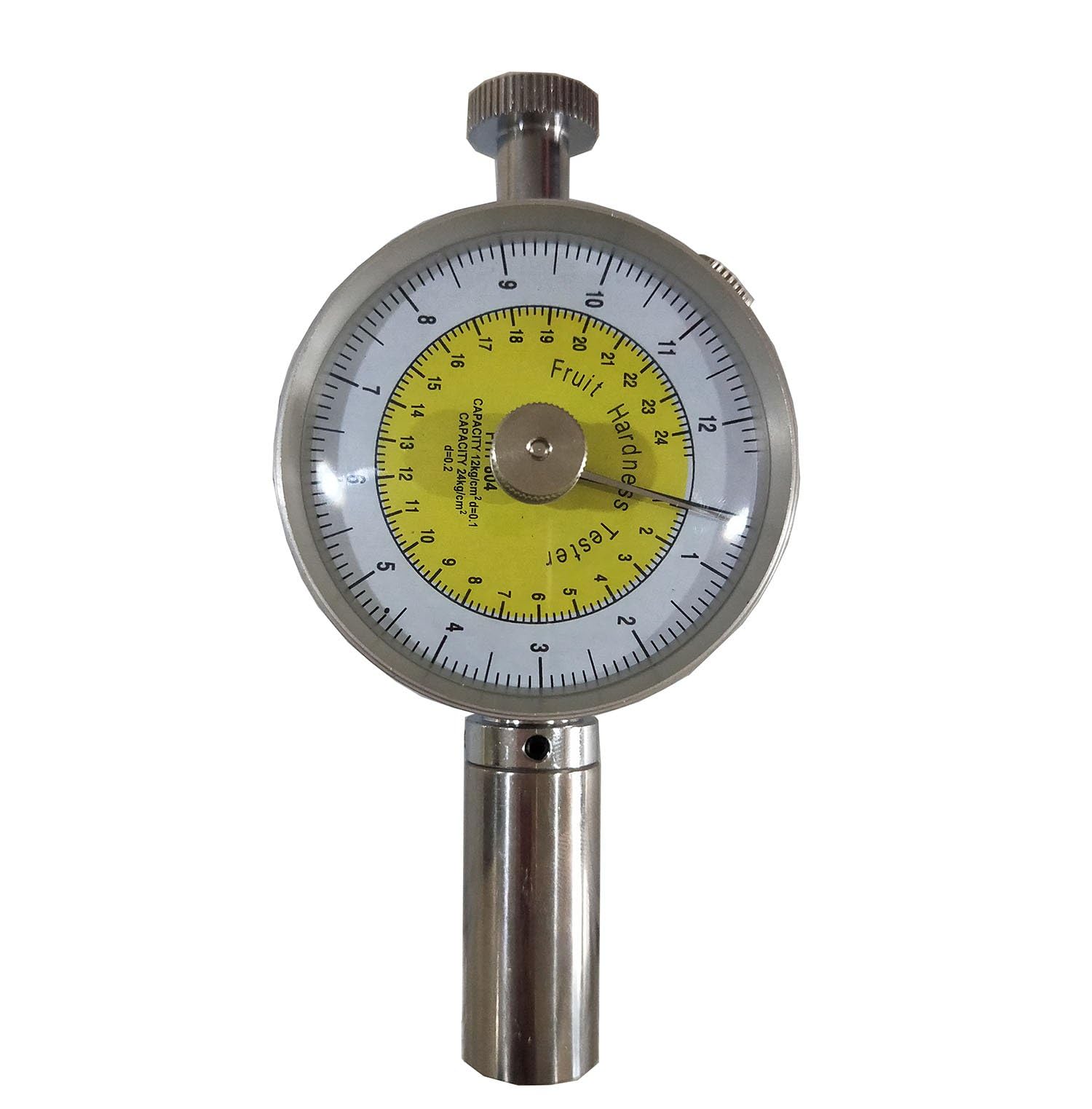Fruit Hardness Tester - Digital Penetrometer with 2 Pressure Heads (11mm & 8mm) for Measuring Apple, Pear, Peach Firmness | Perfect for Farmers, Fruit Grading & Quality Control