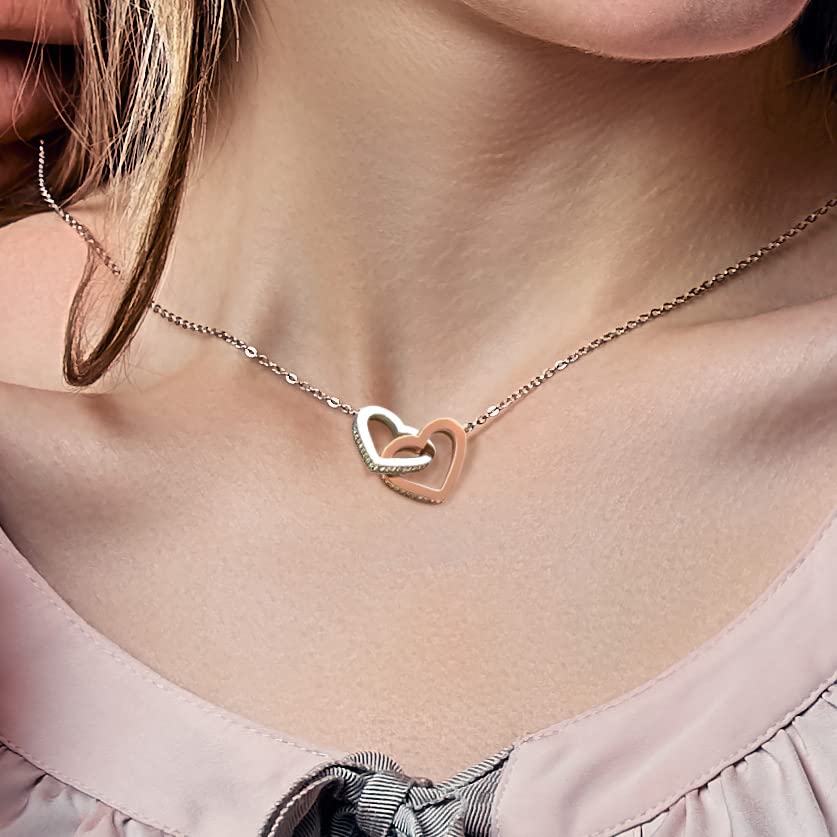 To My Soulmate Necklace - Romantic Jewelry Gift for Her, Birthday, Anniversary & Valentine's Day - Engraved Message Card & Gift Box Included - Perfect for Wife, Girlfriend or Special Someone