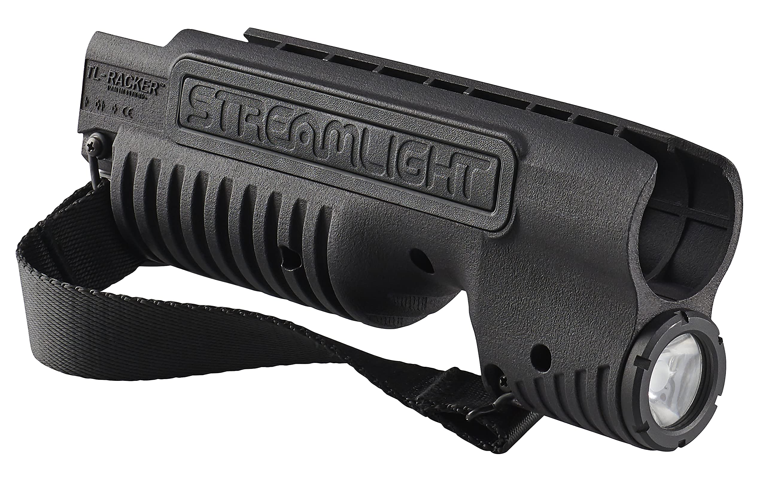 Streamlight 69602 TL-Racker 1000 Lumen Tactical Forend Light for Mossberg 590 Shockwave Shotgun - Includes Strap & CR123A Lithium Batteries, Black - Perfect for Home Defense, Hunting & Tactical Shooting