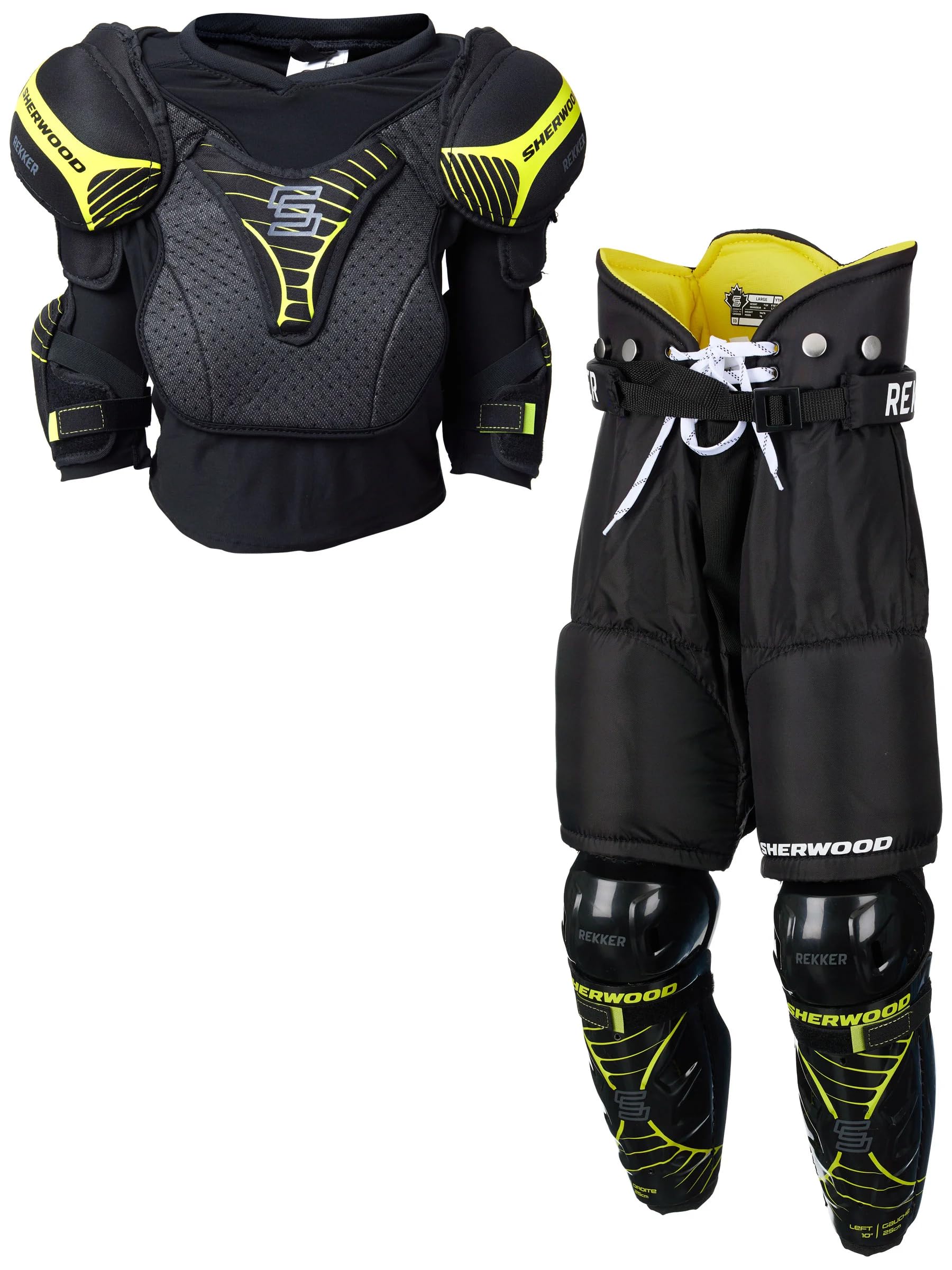 Sherwood Rekker Elite Youth Hockey Kit - Sub Zero Neoprene & Nylon Life Jackets for Kids - Perfect for Ice Hockey, Water Sports & Outdoor Safety Gear
