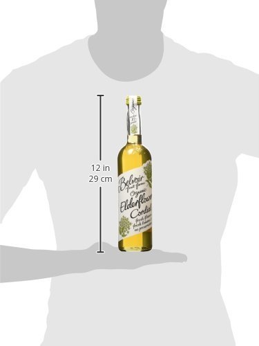 Organic Elderflower Cordials by Belvoir Fruit Farms - 500ml (Case of 6) - Perfect for Cocktails, Mocktails & Gourmet Gifts