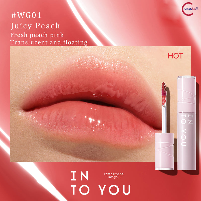 INTO YOU Water Gloss Lip Gloss - Hydrating Shine & Moisturizing Lip Gloss for Women, Long Lasting & Non-Sticky - Perfect for Daily Wear, Parties & Makeup Looks