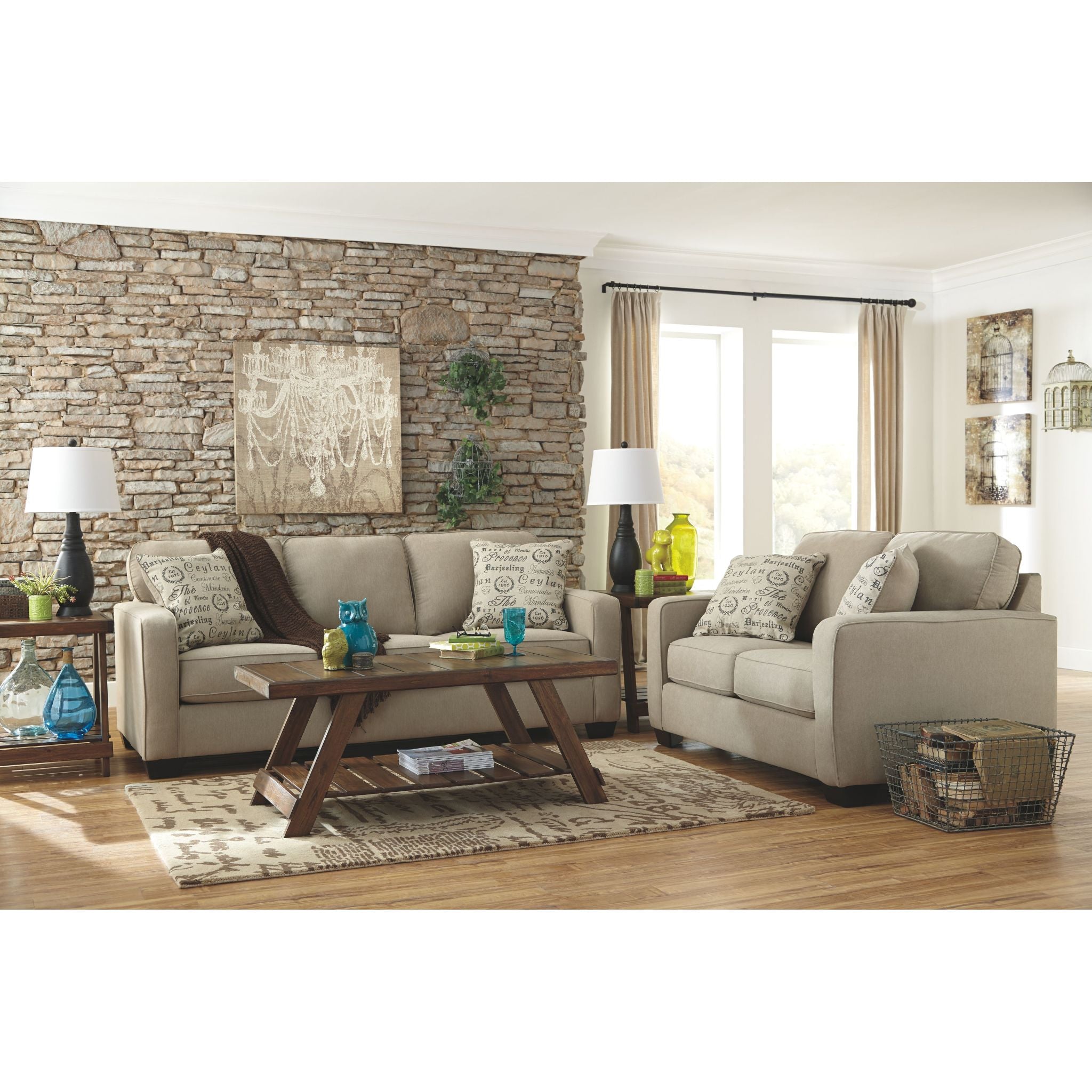Alenya Sofa - Modern 3-Seater Fabric Couch for Living Room, Comfortable and Stylish Home Furniture - Perfect for Family Gatherings, Movie Nights, and Relaxing