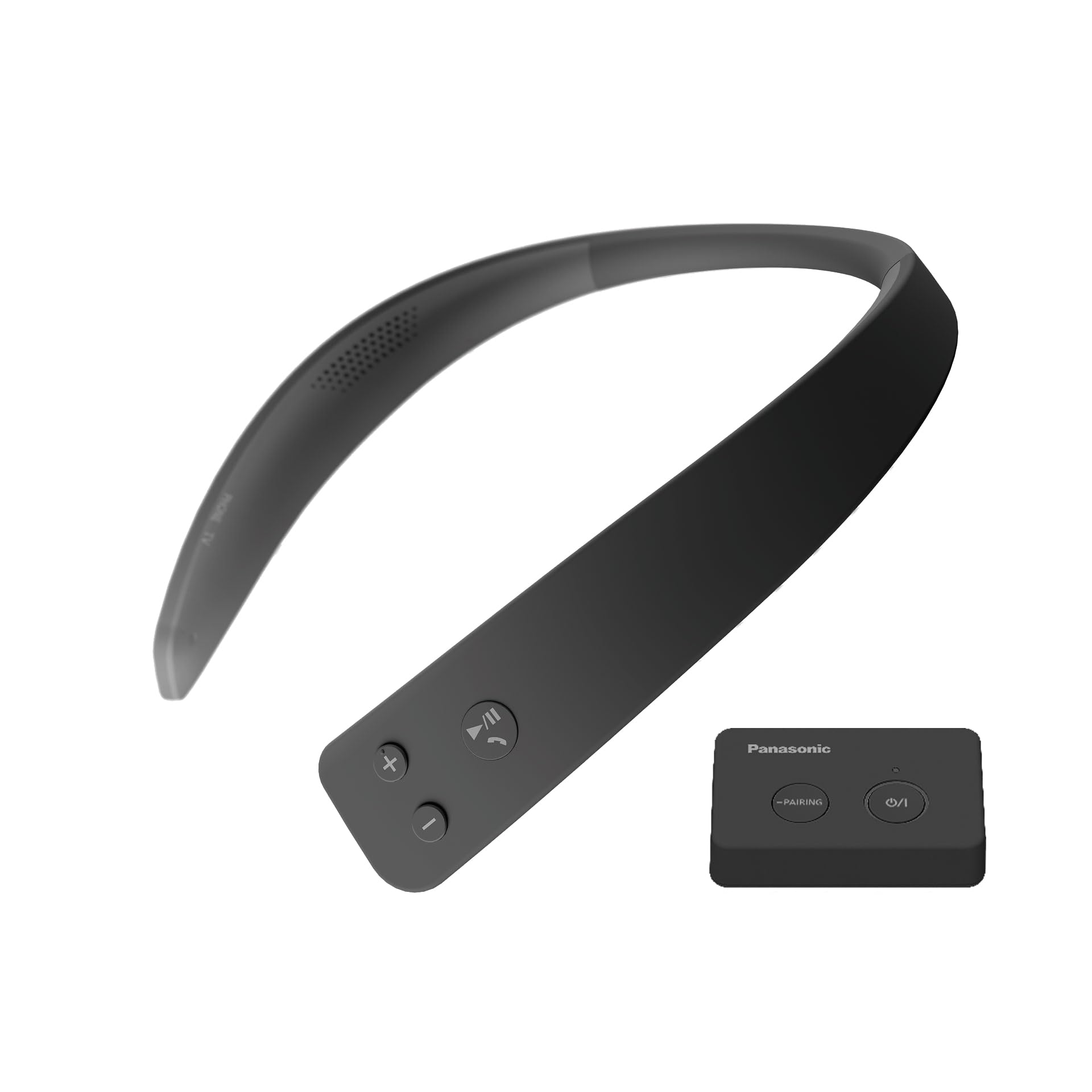 Panasonic WN10 Wireless Wearable Neck Speaker - Bluetooth 5.0, Dual Device Connection, Built-in Mic for Hands-Free Calls, IPX4 Splashproof - Perfect for TV Watching, Gaming, and Outdoor Activities (SC-WN10PP-K)