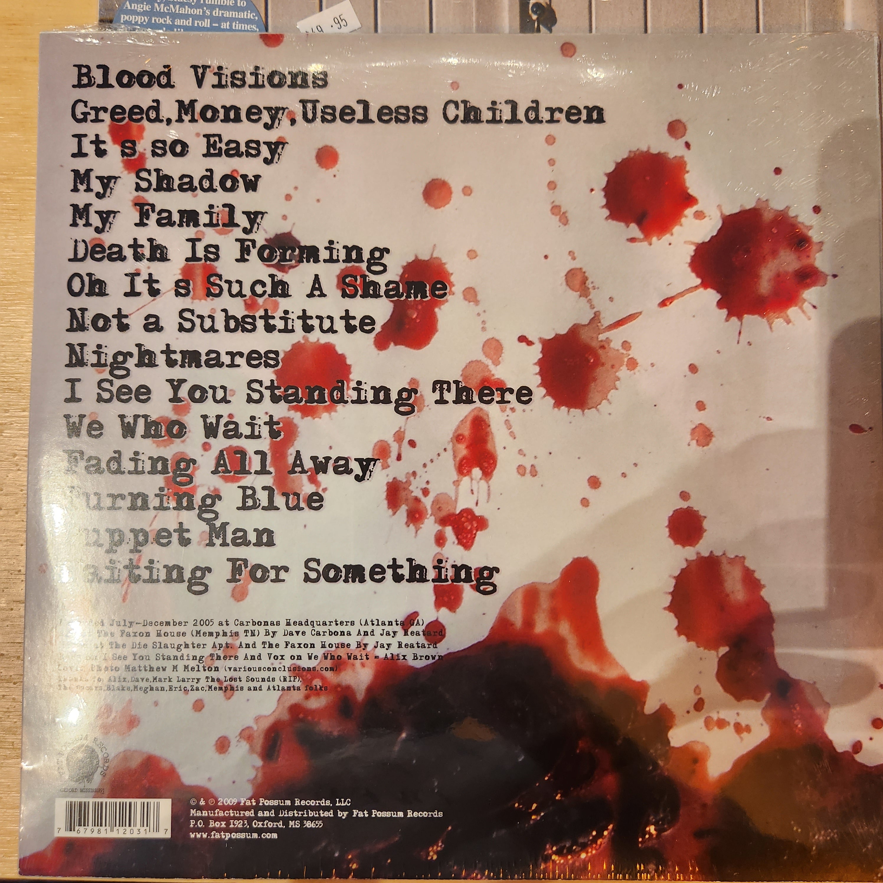 Jay Retard - Blood Visions Vinyl LP Record | Punk Rock Music Album | Perfect for Collectors & Music Enthusiasts