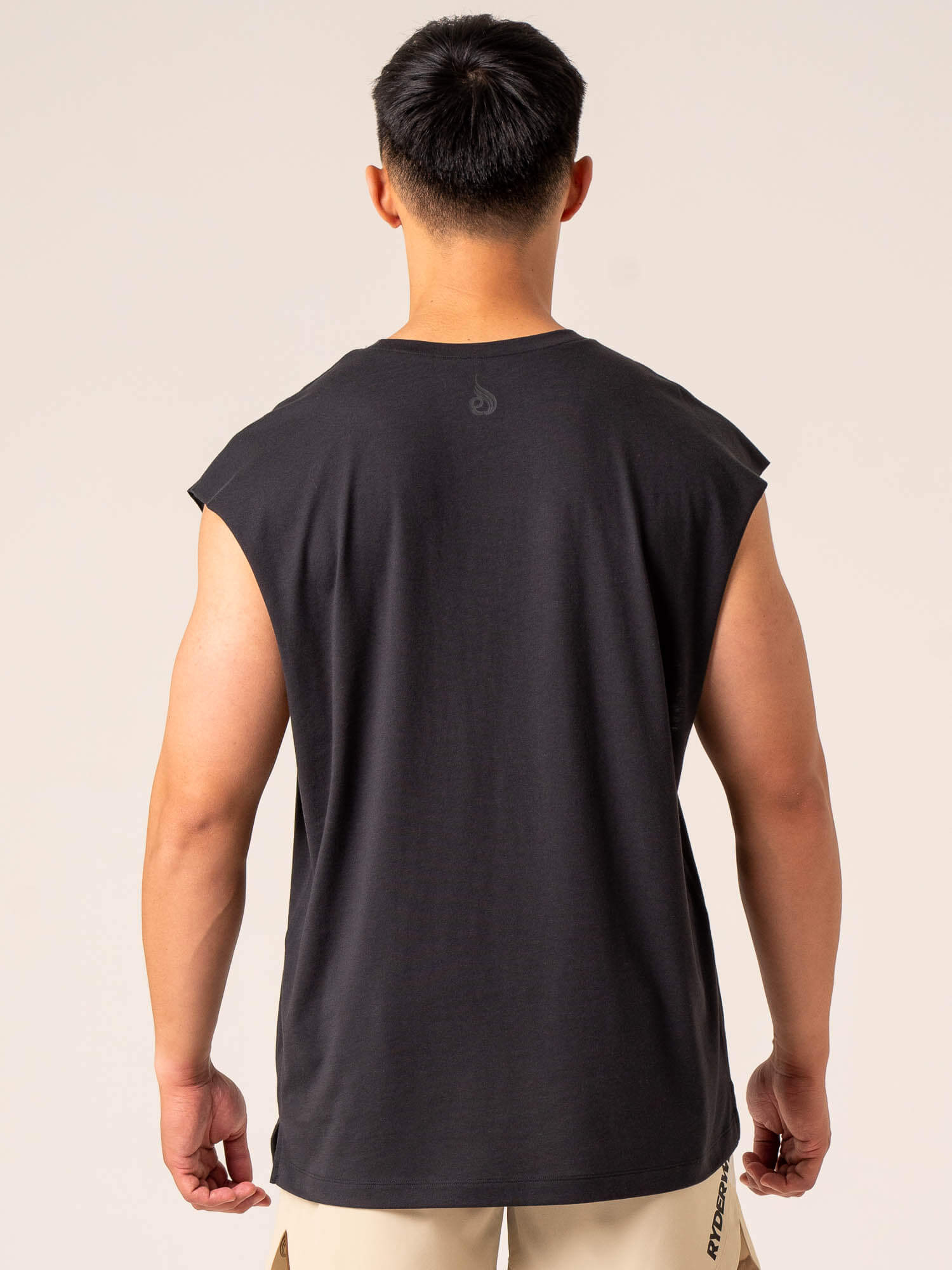 Emerge Muscle Tank Top for Women - Faded Black Workout Shirt | Gym, Yoga & Running Activewear