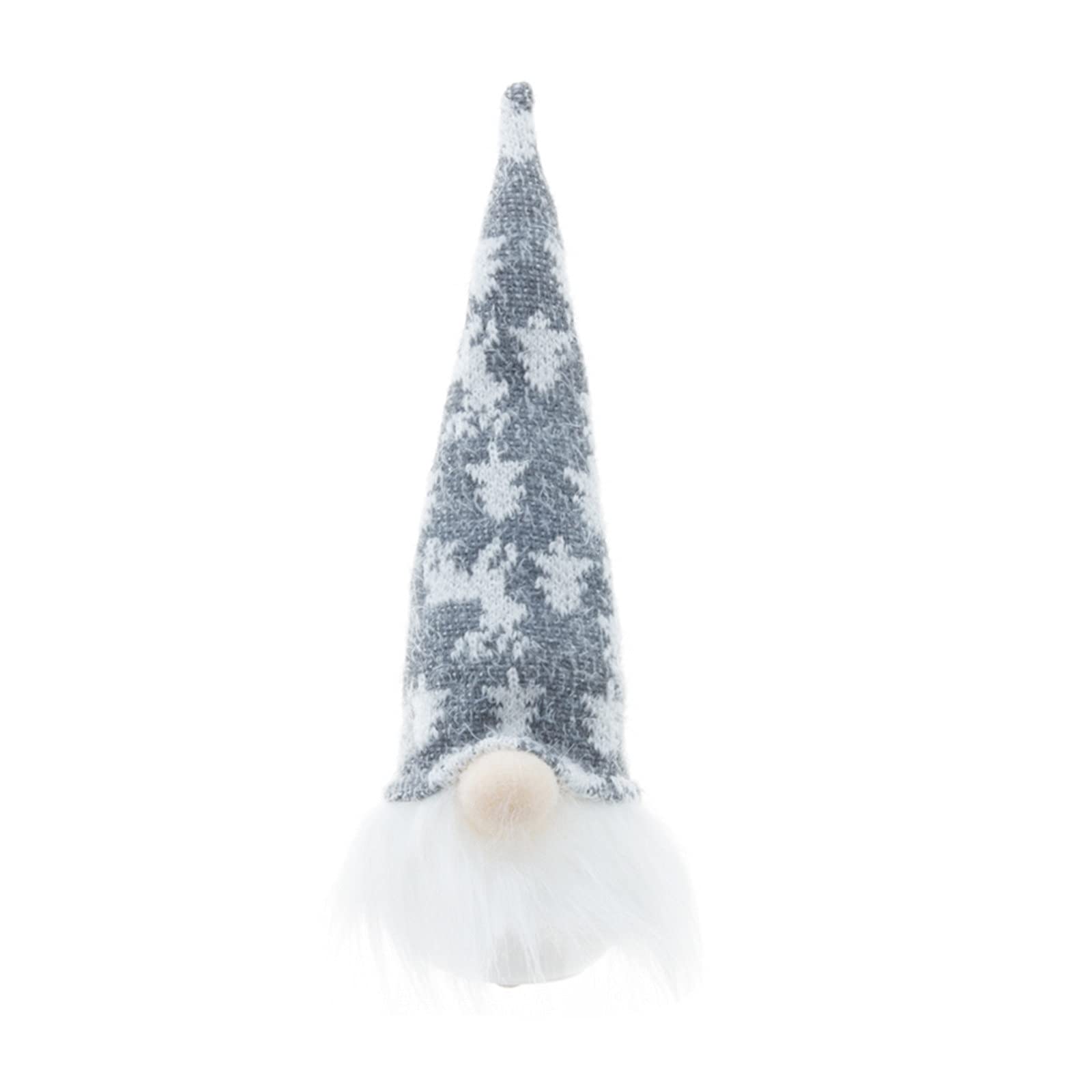 Faceless Christmas Tree Dwarf Ornament with LED Lights - Glowing Pendant Decor for Holiday Home, Nighttime Tree & Festive Indoor/Outdoor Use