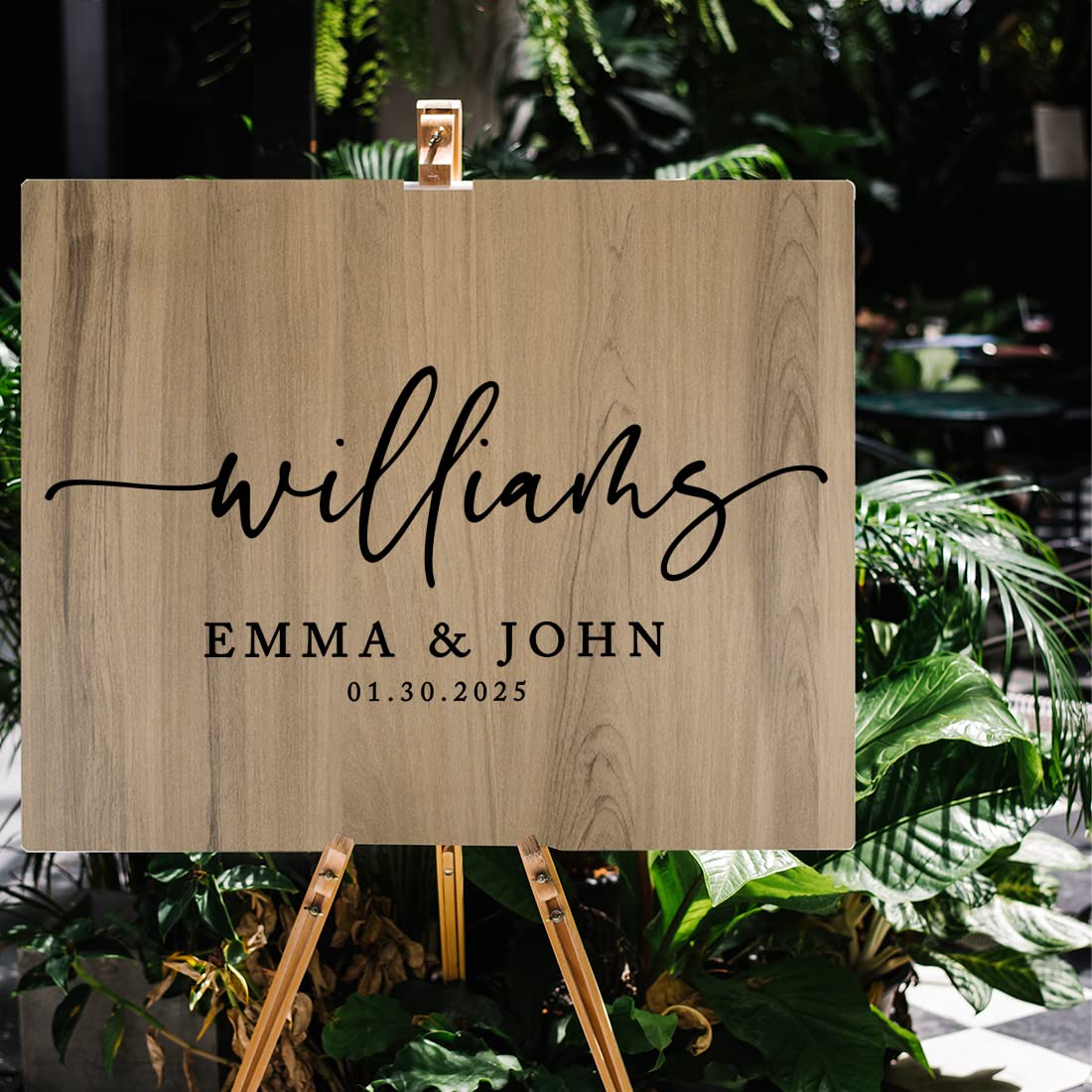 Custom Wooden Welcome Sign for Wedding - 16