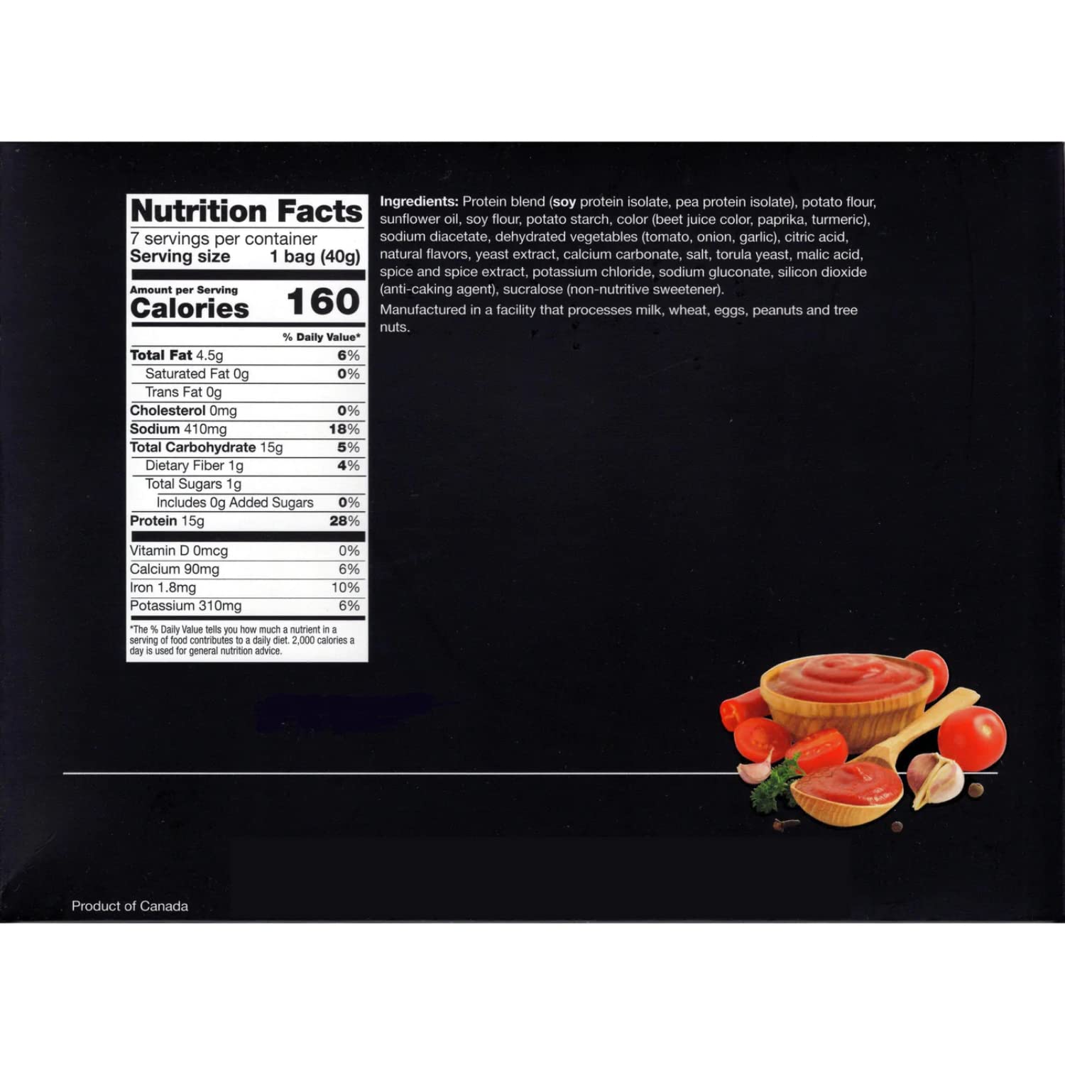 PROTIFIT High Protein Snacks - 15g Protein, Low Calorie, Low Sugar, Low Fat, Keto & Ideal Protein Friendly (Tangy Tomato Flavor, 7 Servings) | Perfect for On-the-Go Nutrition, Workout Recovery & Weight Management