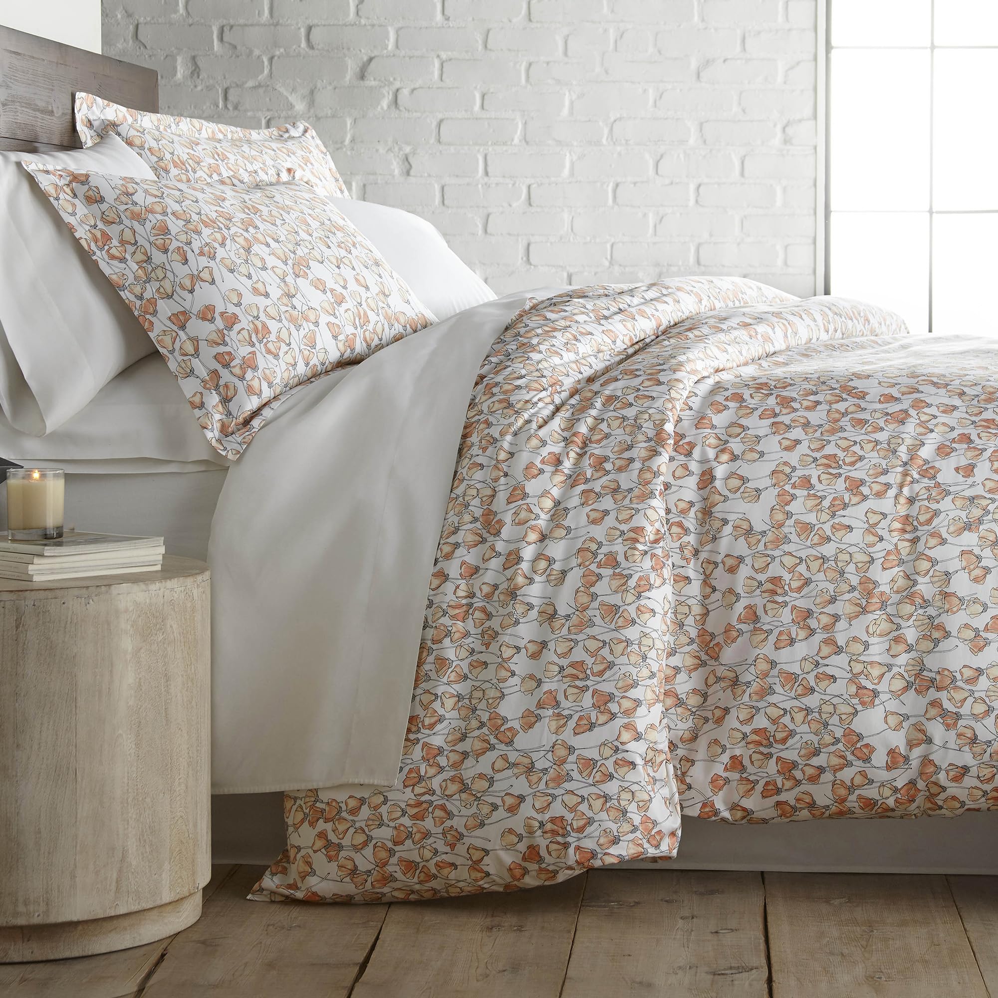 Southshore Fine Living 100% Cotton King Size Duvet Cover - 300 Thread Count Sateen Weave, Hotel Luxury Collection, California King Comforter Cover, Machine Washable Soft Fabric in Blush Pink - Perfect for Master Bedrooms & Guest Rooms