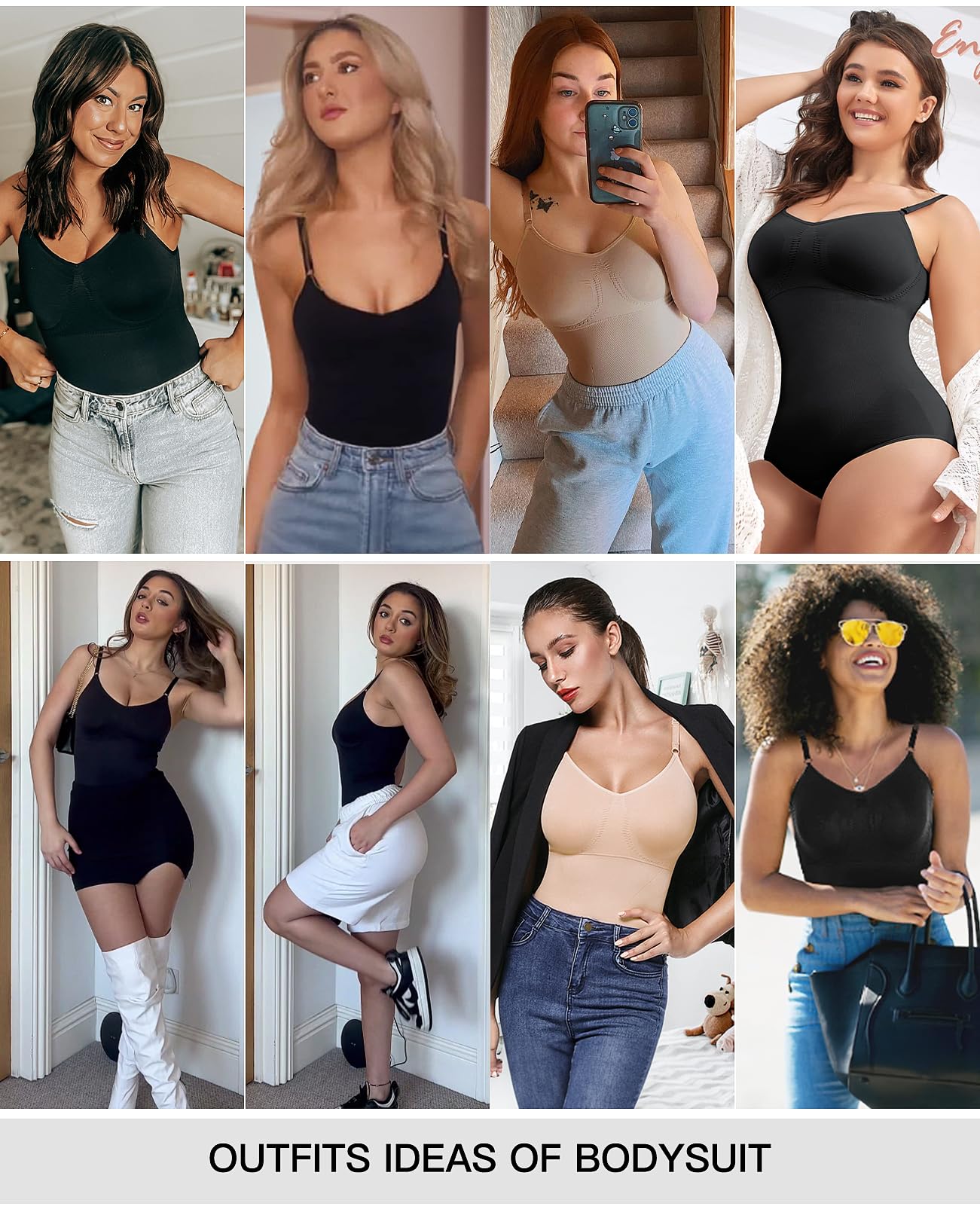 SHAPERIN Women's Shapewear Bodysuit - Seamless Tummy Control & Sculpting Body Shaper Tank Top for Slimming & Smoothing | Perfect for Everyday Wear, Special Occasions & Postpartum Recovery