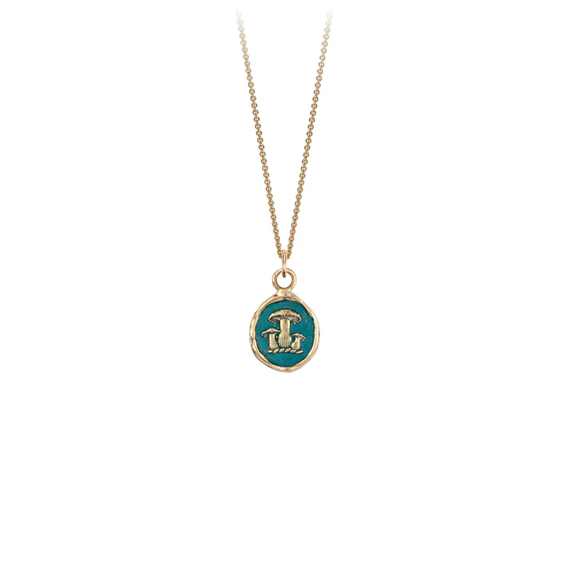 14K Gold Earthy Appreciation Talisman Pendant - True Colors for Spiritual Protection & Positive Energy - Perfect for Meditation, Gifting & Everyday Wear