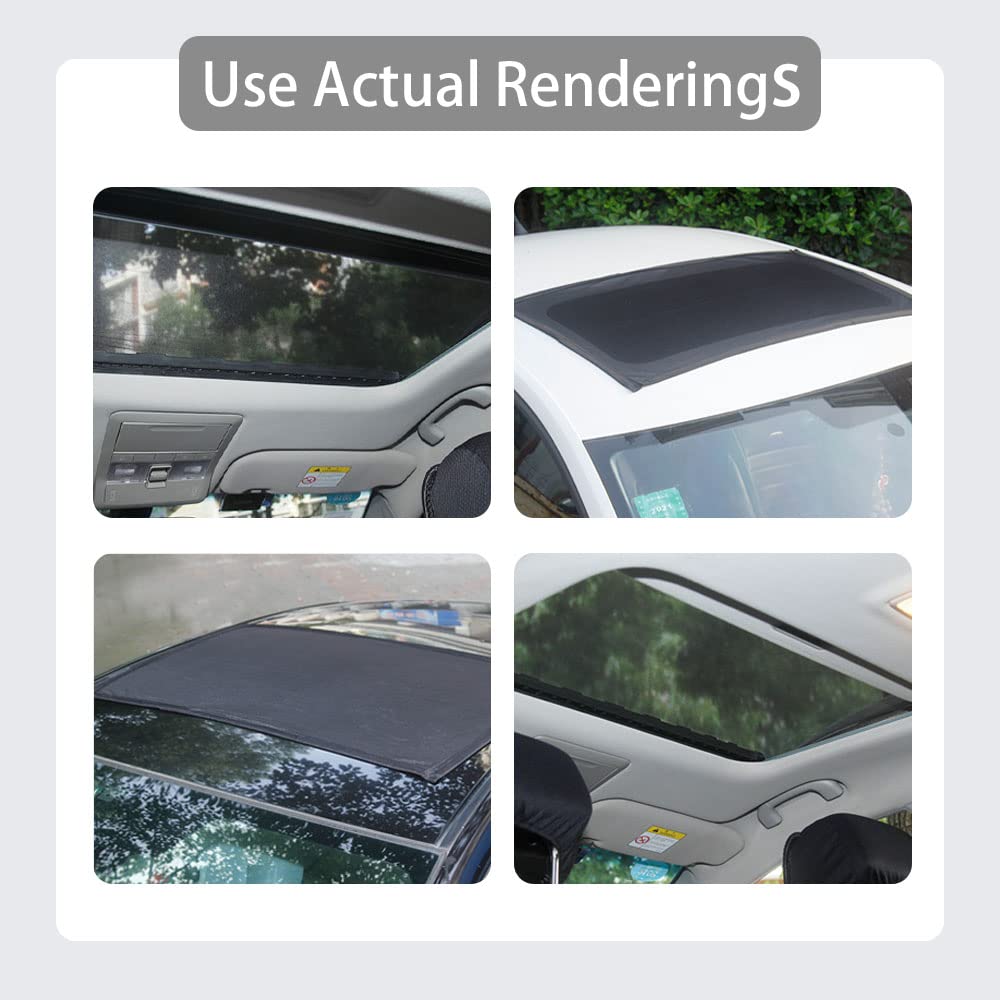 ASUBHA Magnetic Car Sunroof Sun Shade - Breathable Mesh Roof Cover for Overnight Camping | Quick Install UV Protection for Moonroof & Side Windows | Perfect Car Camping Accessories for Road Trips & Outdoor Adventures
