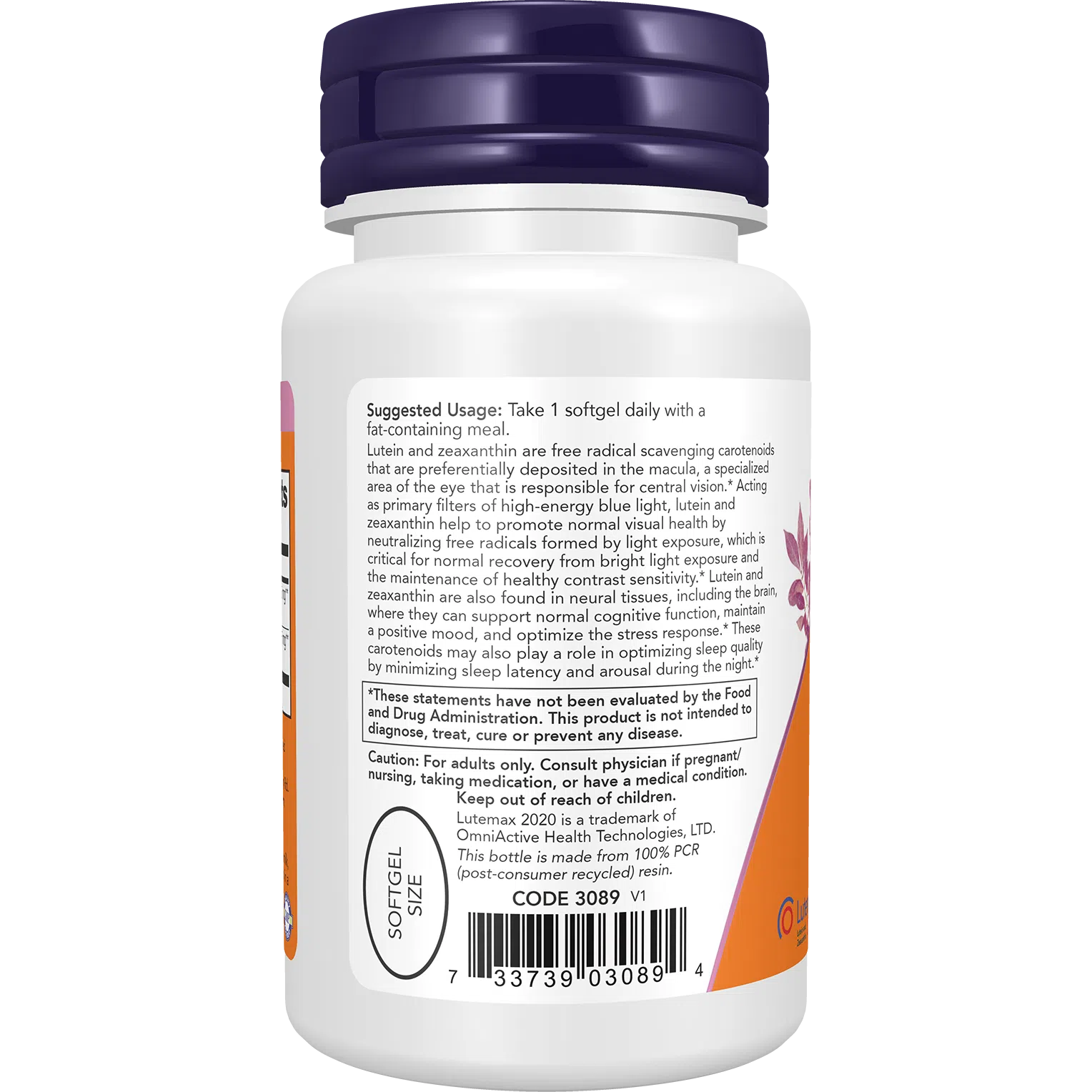 NOW Lutein & Zeaxanthin Supplement for Eye Health - Supports Vision & Macular Protection - 20mg Lutein with Zeaxanthin for Adults - Perfect for Computer Users & Night Driving