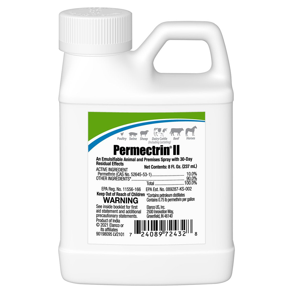Elanco™ Permectrin® II - Premium Insecticide for Livestock & Pets - Effective Fly & Pest Control for Farms, Stables & Homes