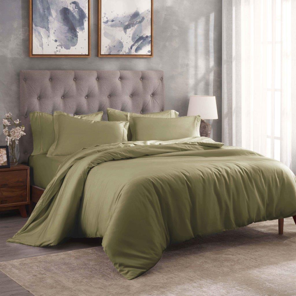 Premium 100% Egyptian Cotton Duvet Cover Set - 300 Thread Count, Breathable & Soft Bedding for All Seasons - Perfect for Master Bedroom, Guest Room & Luxury Hotels