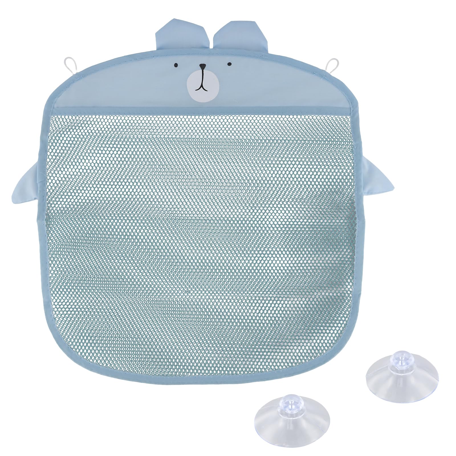 Nivofu Baby Bath Toy Organizer Net Bag - Large Waterproof Storage with Suction Cups & Self-Adhesive Hooks for Kids Bath Toys | Perfect for Bathroom Organization & Toy Tidy-Up