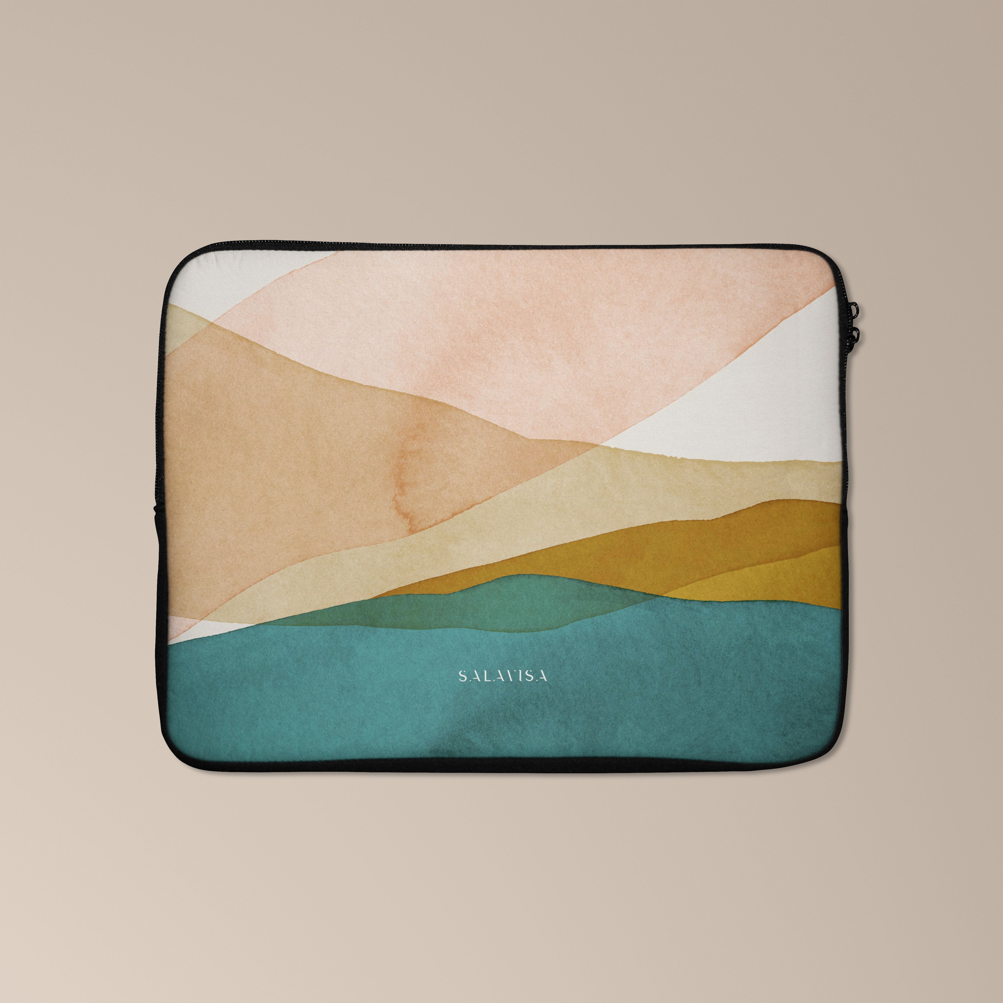 Premium Silk Laptop Sleeve for MacBook Air Pro 13 15 Inch - Ultra Thin Lightweight Protective Case for Travel Work School - Soft Elegant Design with Smooth Zipper Closure