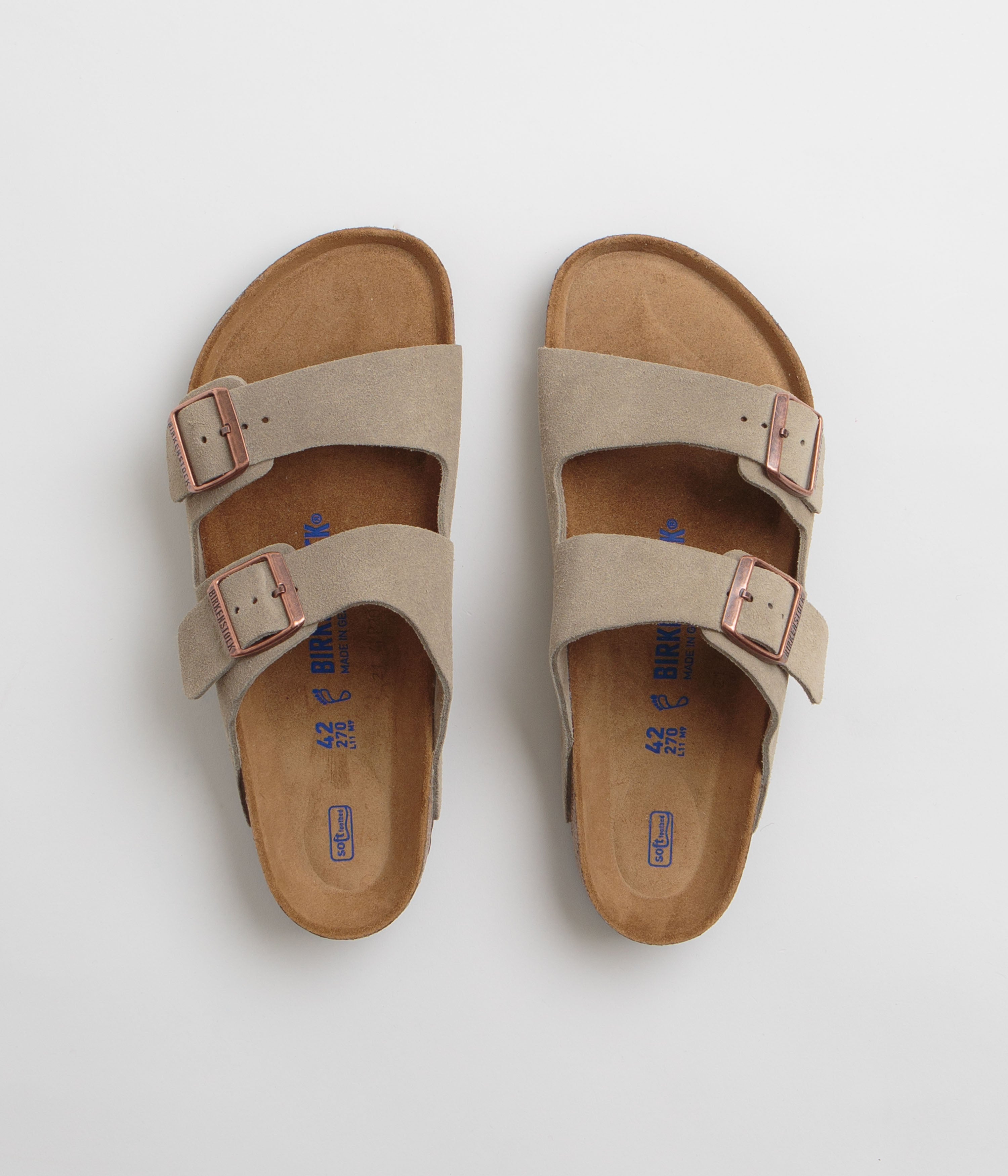 Birkenstock Arizona BS Sandals for Women & Men - Comfortable Taupe Leather Footbed Sandals - Perfect for Walking, Travel & Casual Wear