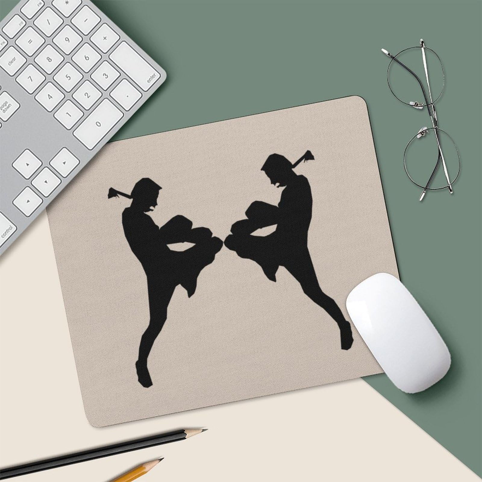 Durable Muay Thai Arts Non-Slip Gaming Mouse Pad - Waterproof Office & Home Computer Accessory (25x30cm) - Perfect for Gamers, Graphic Designers & Office Workers