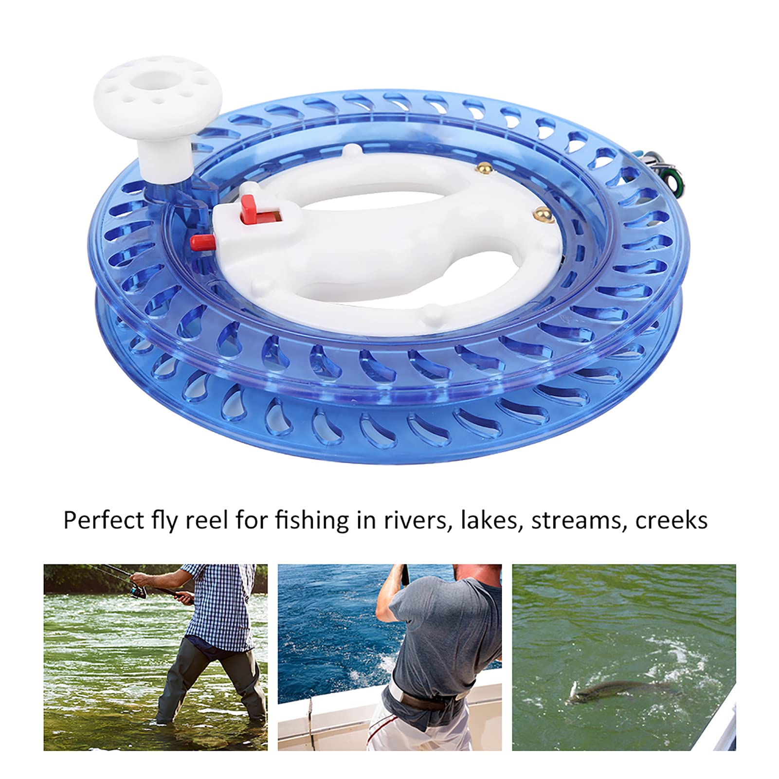 Dilwe ABS Multifunction Fishing Reel - Saltwater Fly Fishing Line Spool with Hand Wire Wrapping | Perfect for Deep Sea Fishing, Surf Casting & Freshwater Angling Accessories