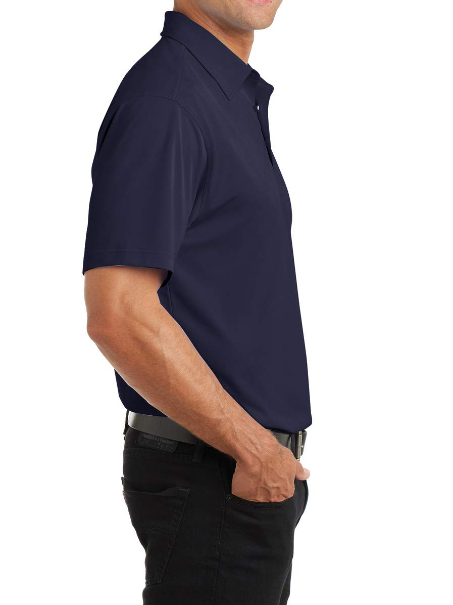 Men's Performance Polo Shirt - Breathable & Moisture-Wicking Golf & Casual Wear - Perfect for Work, Sports & Outdoor Activities