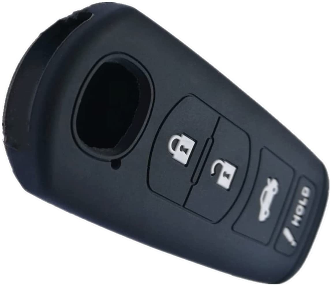 Mazda Remote Key Fob Cover 4 Button Silicone Protector for CX-5 CX-7 CX-9 MX-5 Miata - Durable Rubber Case for Car Key Protection (Perfect for Everyday Use & Travel)