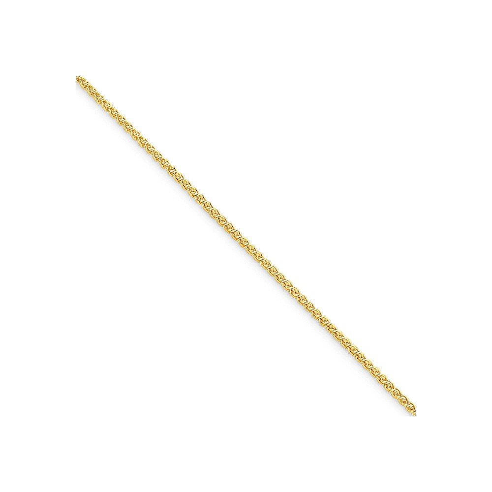 14K Gold Plated 925 Sterling Silver 1.50mm Spiga Chain Necklace for Women - Dainty Layering Jewelry, Gift for Her, Everyday Wear & Special Occasions