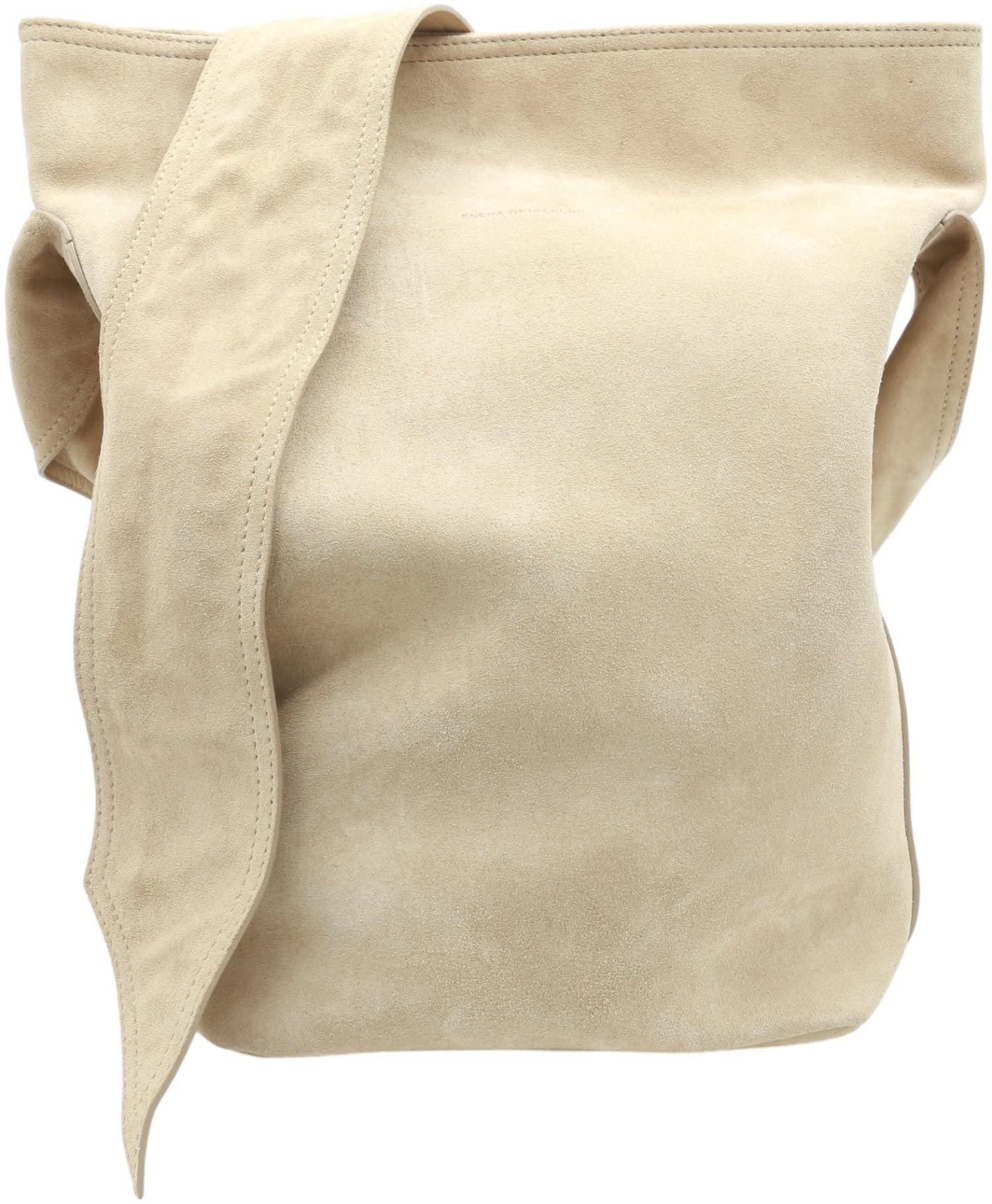 Elena Ghisellini Genuine Suede Medium Crossbody Bag for Women - Perfect for Work, Travel & Everyday Use