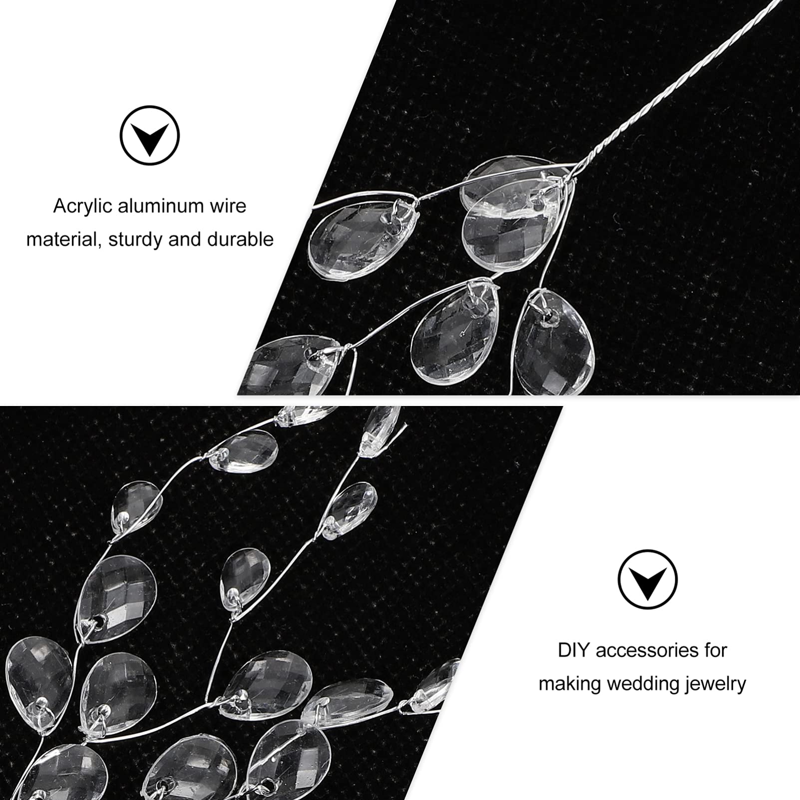 50pcs DIY Wreath & Garland Jewelry Making Supplies - Multi-Purpose Craft Decorations for Wedding, Home, Party & Seasonal Decor - Beads, Charms & Embellishments for Creative DIY Projects