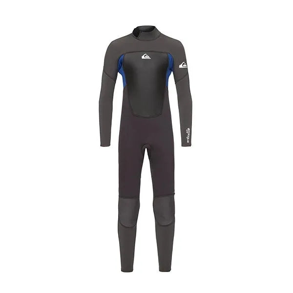 Quiksilver 3/2 Prologue Boys Wetsuit - Blue & Grey Neoprene Surfing Suit for Kids | Perfect for Beach, Swimming & Water Sports