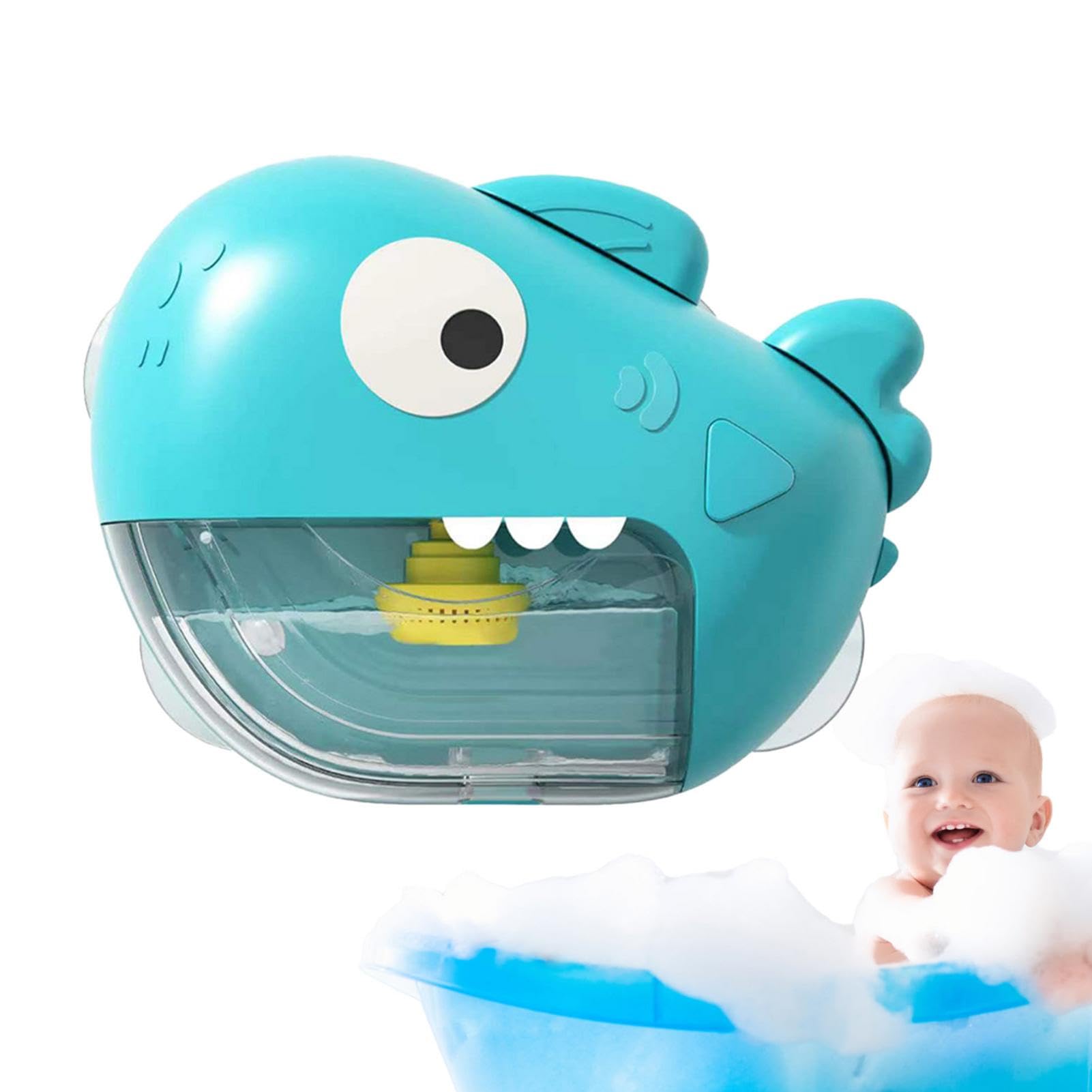 Shark & Dinosaur Bubble Bath Machine for Kids - Cartoon Bathtub Bubble Maker with Music, Fun Bath Toys for Toddlers Ages 3-5 | Perfect for Bath Time Play & Sensory Development