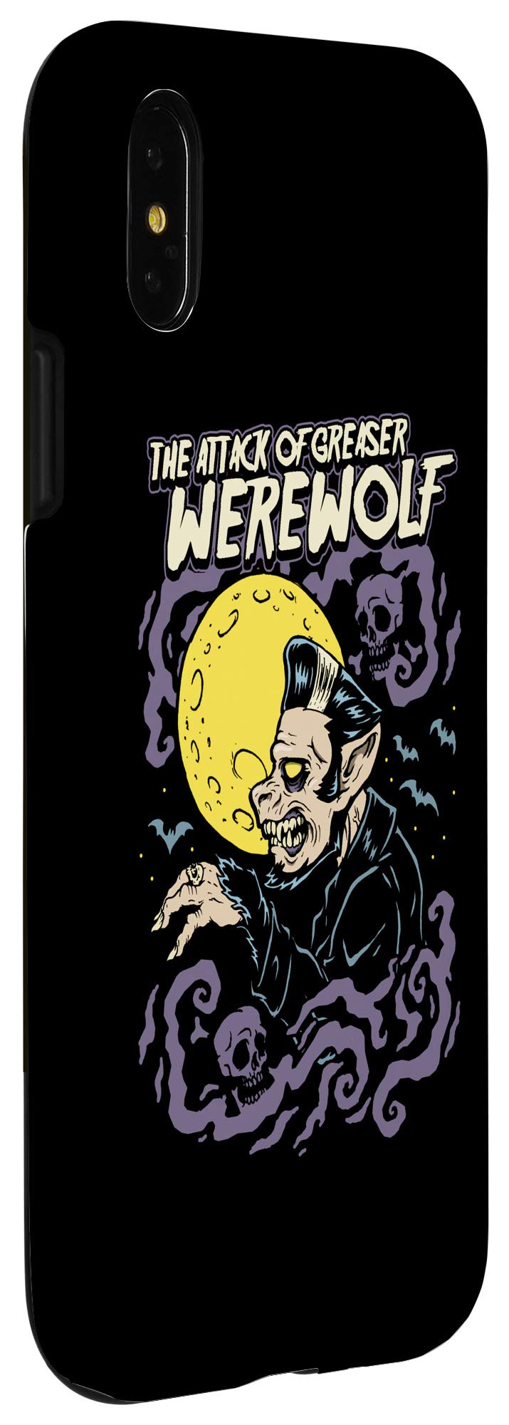 iPhone X/XS Horror Art Case - Werewolf Monster Psychobilly Lowbrow Design | Perfect for Halloween, Horror Fans & Unique Style Lovers