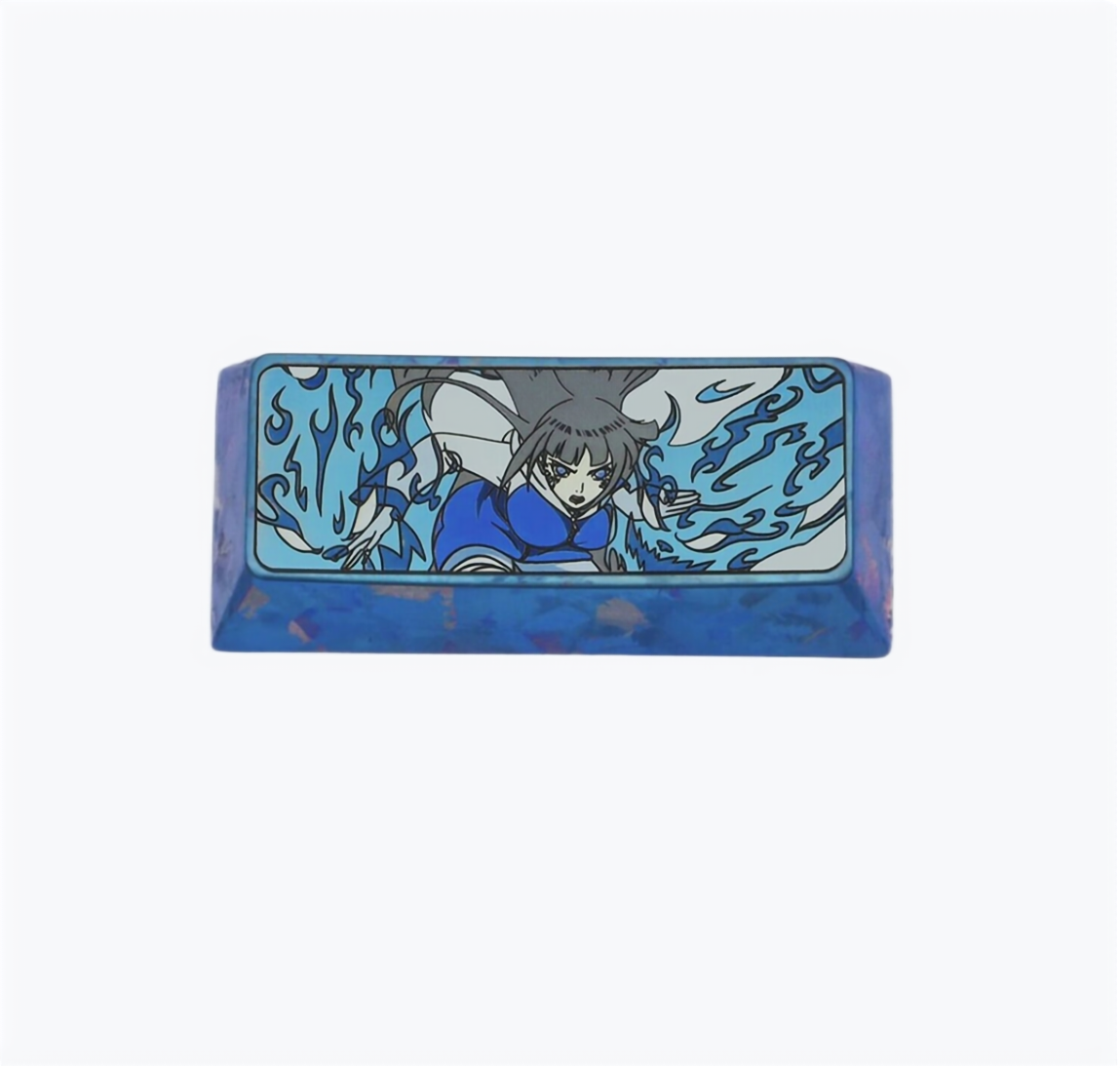 Naruto Anime Hyuga Hinata 2.25U Titanium Alloy Keycaps for Mechanical Keyboard - Perfect for Gaming, Typing & Anime Fans Collection