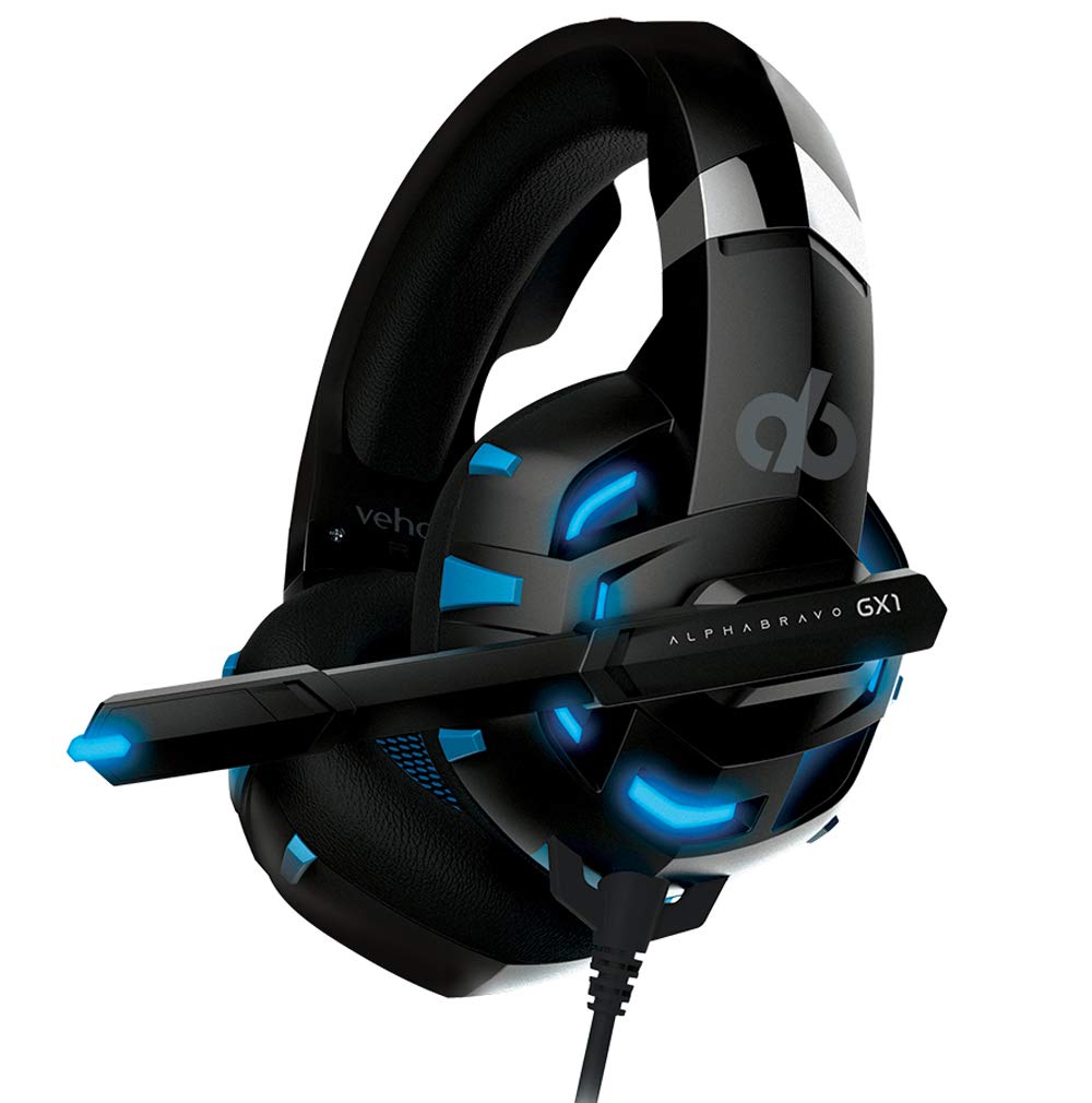 Veho Alpha Bravo GX-1 Gaming Headset with Noise Cancelling Microphone - Compatible with PC, Mac, PlayStation, Xbox & Nintendo Switch - Perfect for Online Gaming, Streaming & Virtual Meetings