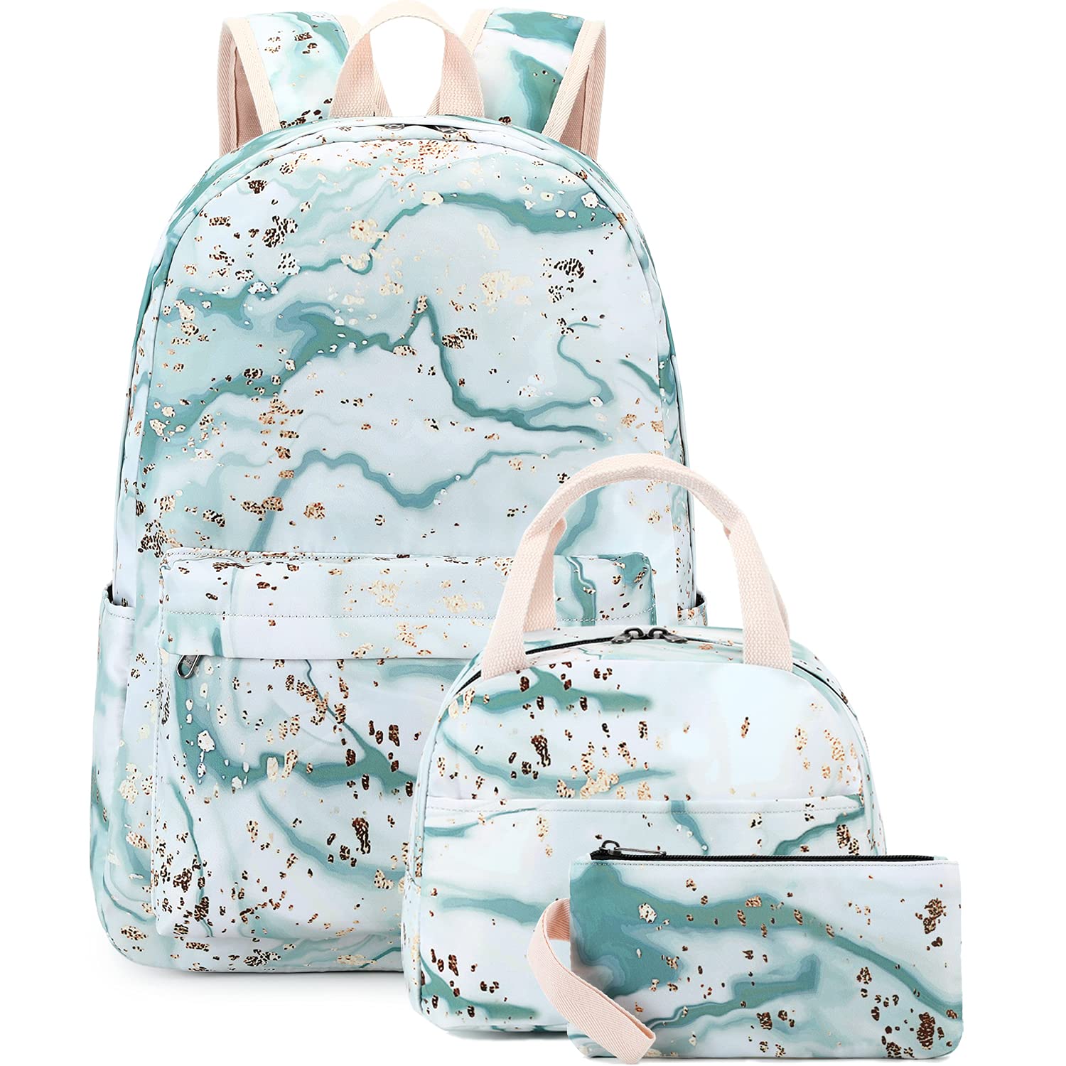 Bluboon Teen Girls Backpack Set - School Bookbag with Lunch Box & Pencil Case, Laptop Backpack for Travel & Casual Daypacks | Perfect for School, College, Travel & Daily Use