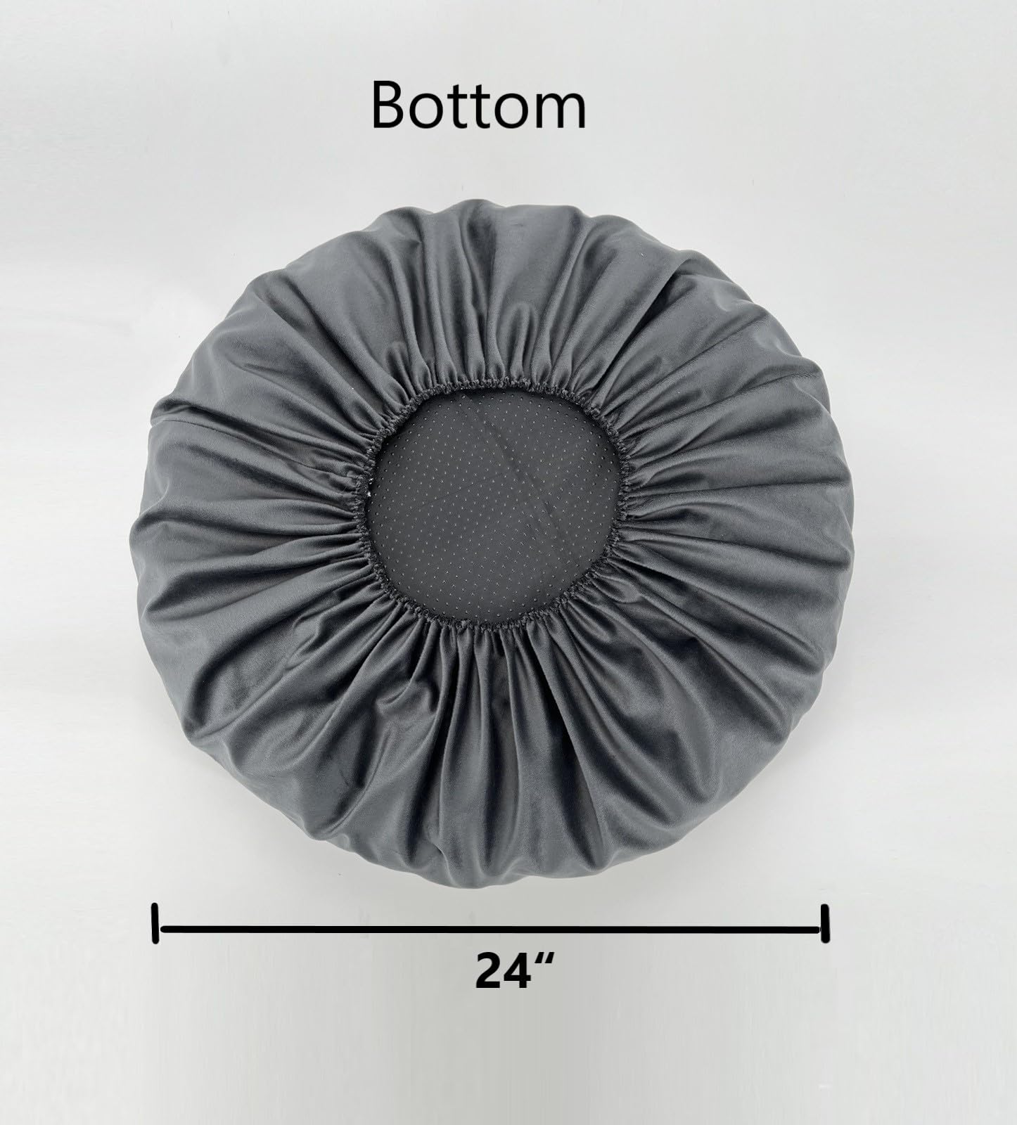 Washable Elastic Dog Bed Cover Replacement for 23-24 Inch Round Pet Beds - Perfect for Home, Kennel & Travel Use
