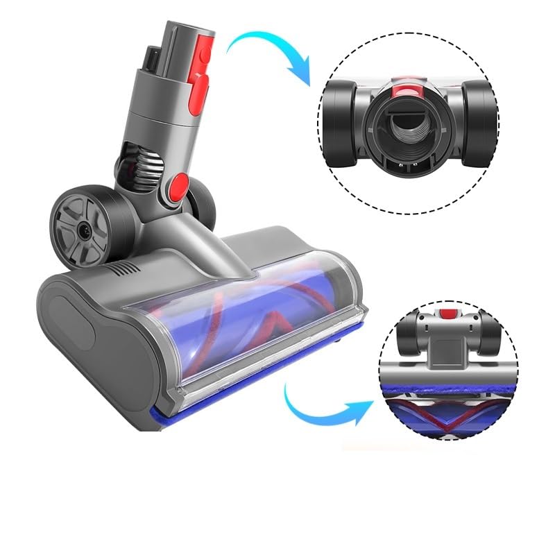 Dyson V10 V12 Digital Slim & Detect Slim Vacuum Cleaner Direct Drive Brush Head Replacement - Compatible with Dyson Models for Deep Carpet Cleaning & Pet Hair Removal - Perfect for Home, Office & Car Interior Cleaning