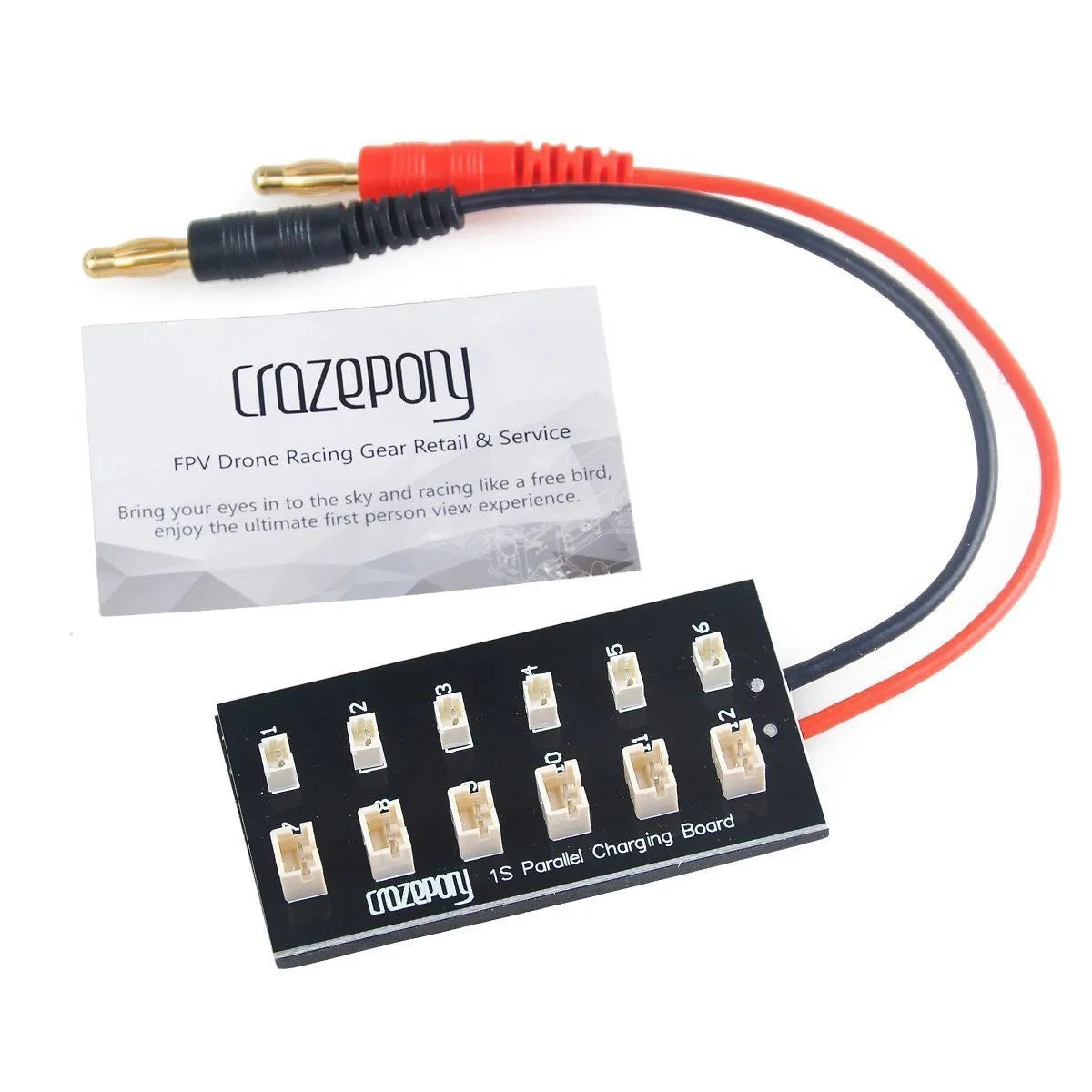 Crazepony 1S LiPo Battery Charging Board - Compact USB Charger for RC Drones, Quadcopters & DIY Electronics Projects | Perfect for Hobbyists and Remote Control Enthusiasts