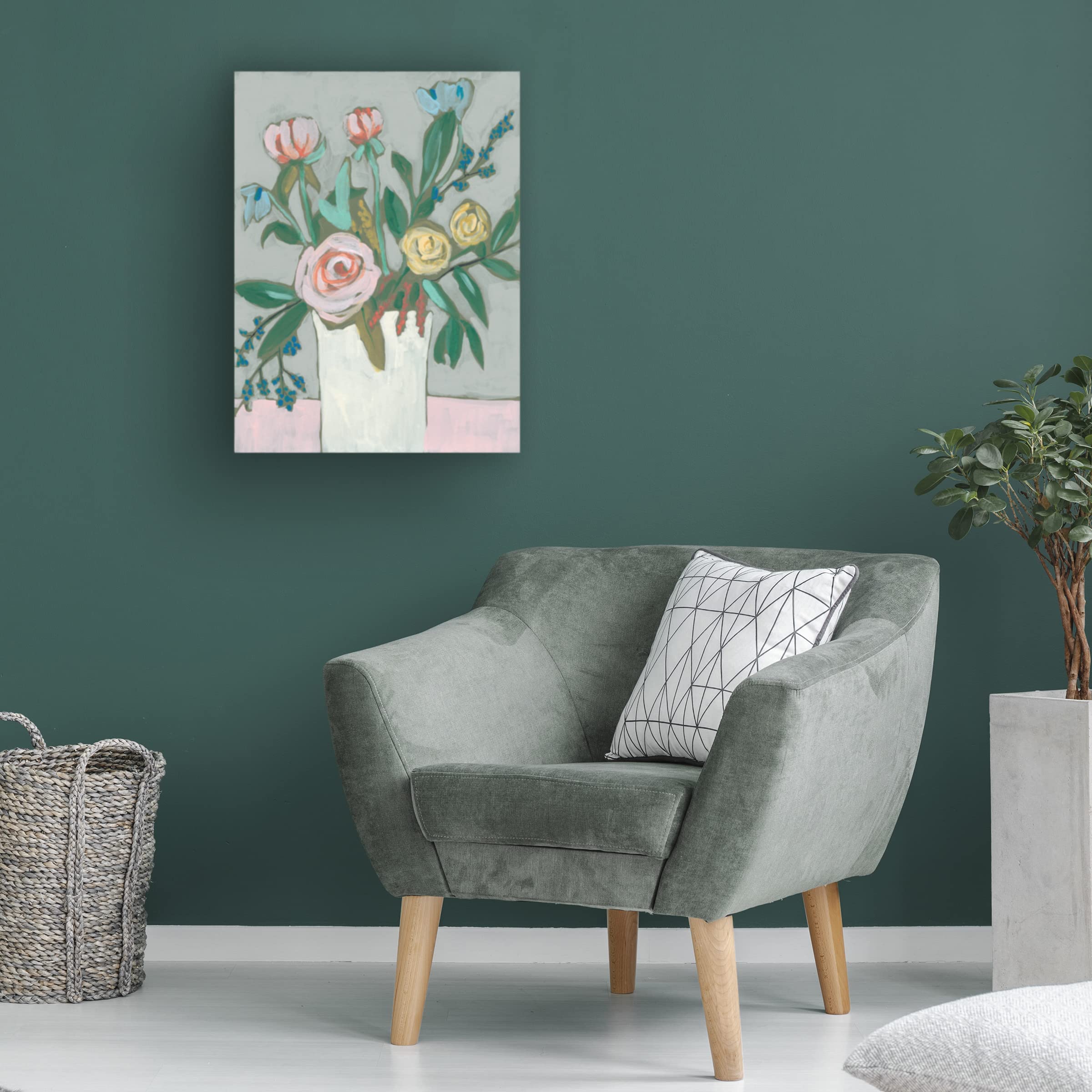 Jennifer Goldberger 'Sweet and Quirky I' Canvas Wall Art Print - Modern Home Decor for Living Room, Bedroom & Office
