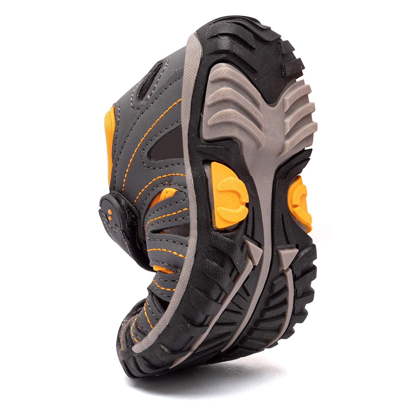 HOBIBEAR Kids Water Sandals for Boys & Girls - Closed-Toe Outdoor Sports Shoes for Toddler, Little Kid & Big Kid - Perfect for Beach, Pool, Hiking & Summer Activities
