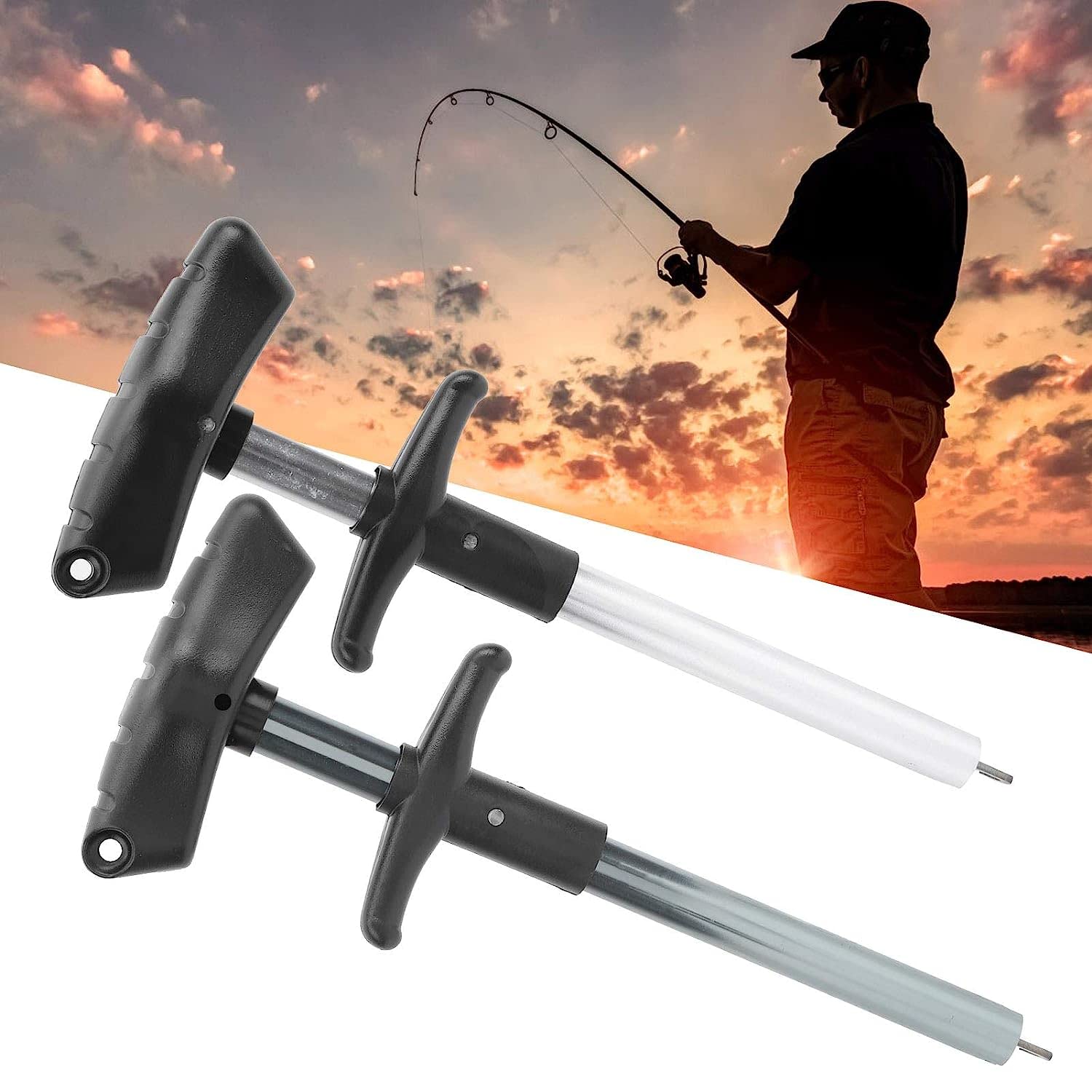2-Pack Fishing Hook Remover Tool Set - Durable Stainless Steel Hook Extractor for Anglers, Boat Fishing & Outdoor Enthusiasts - Perfect for Catch & Release, Saltwater & Freshwater Fishing