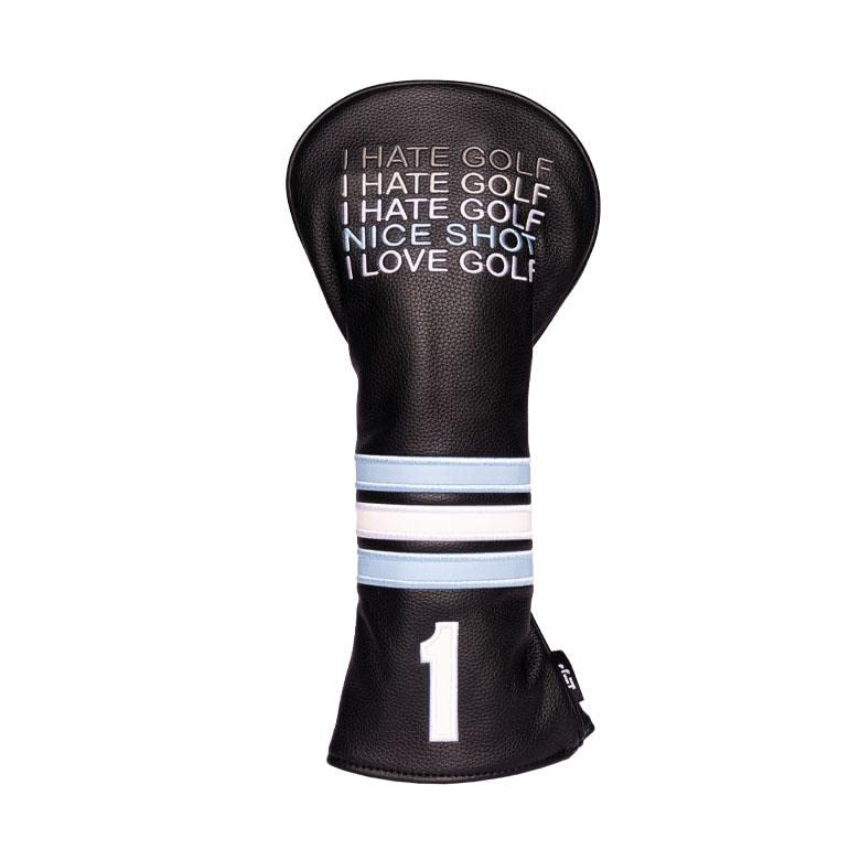 Golf Gods - I Hate Golf Hybrid Cover | Waterproof & Durable Golf Club Headcover | Perfect for Golf Enthusiasts & Beginners | Use on Driving Range or Course