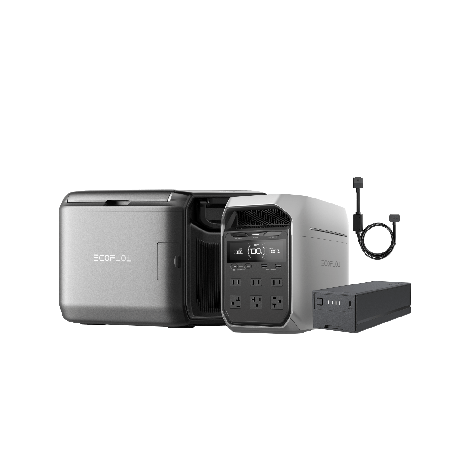EcoFlow GLACIER Classic 55L Portable Refrigerator - 12V/24V Car & Home Use, Solar Powered Cooler for Camping, Road Trips & Outdoor Adventures