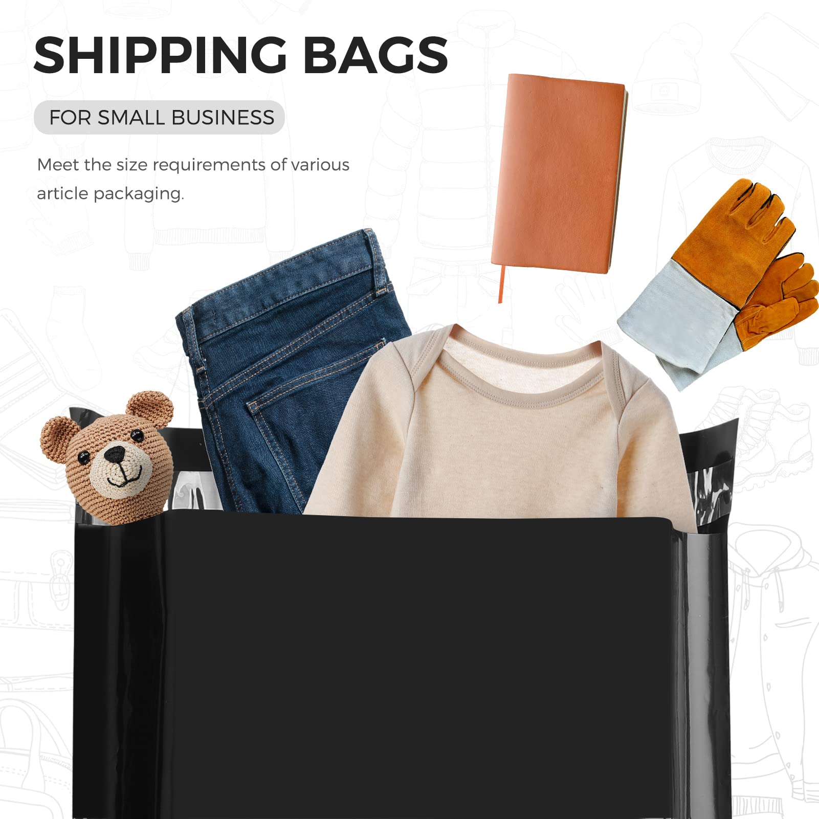 Metronic 1000PC 12x15.5 Inch Poly Mailers - Waterproof & Durable Shipping Bags for Small Business | Strong Adhesive Mailing Envelopes for Clothing, Ecommerce & Retail | Perfect for Online Stores, Subscription Boxes & Daily Shipping Needs