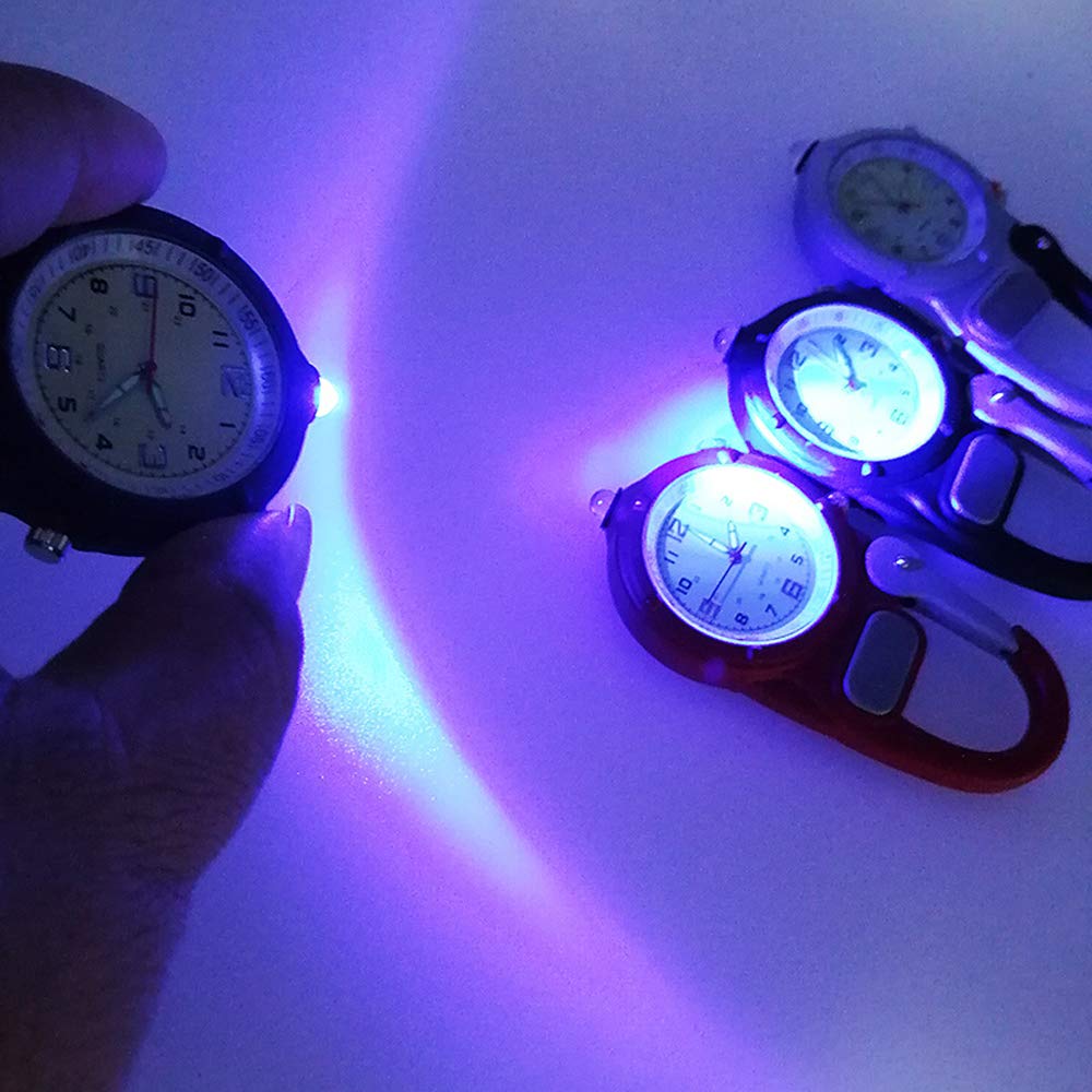 Weicam Nurse & Doctor Pocket Watch - Analog Quartz Clip-On Watch with Luminous Hands - Perfect for Medical Professionals, Outdoor Enthusiasts & Hiking Accessories